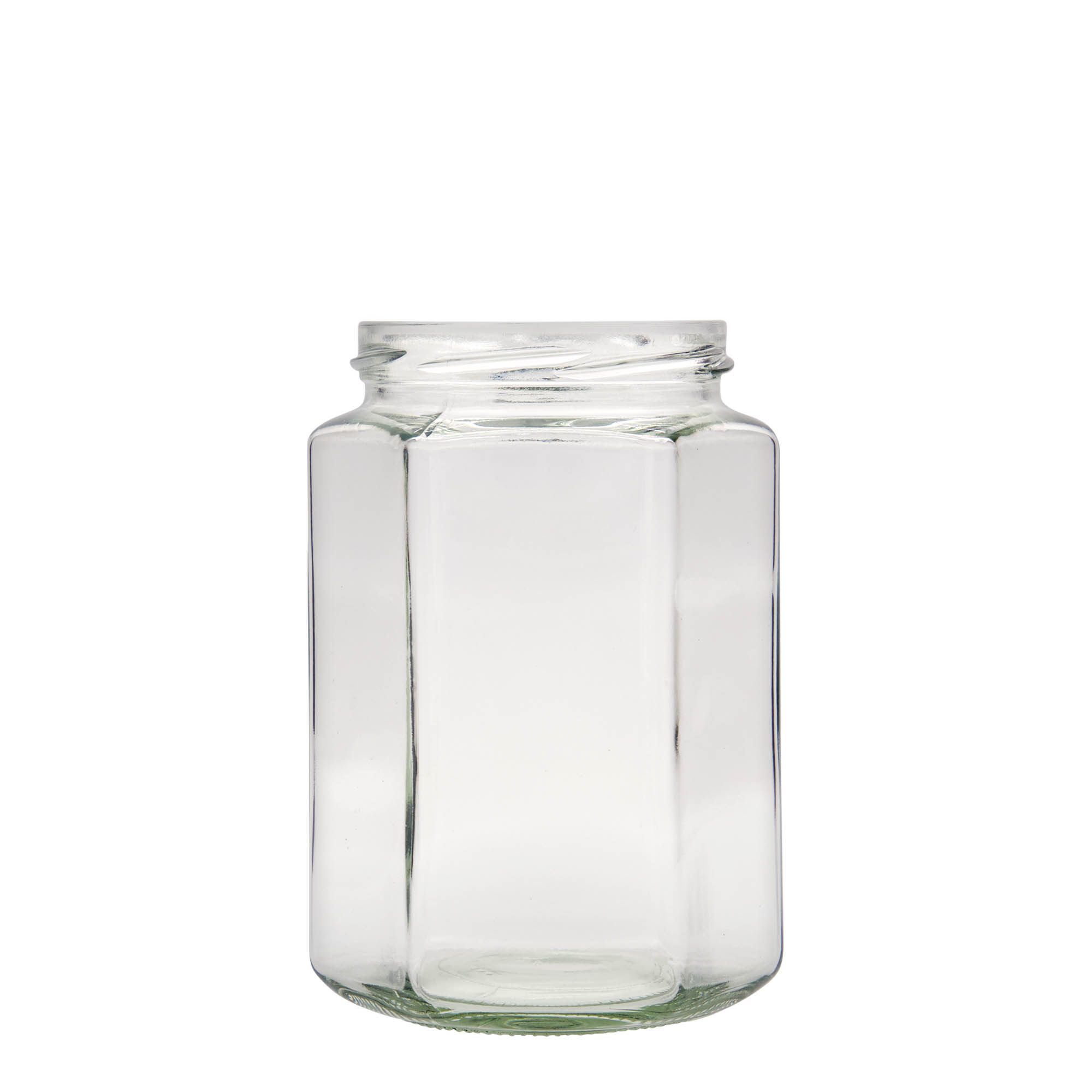 770 ml kuusikulmainen lasi, suuaukko: Twist-off (TO 82)