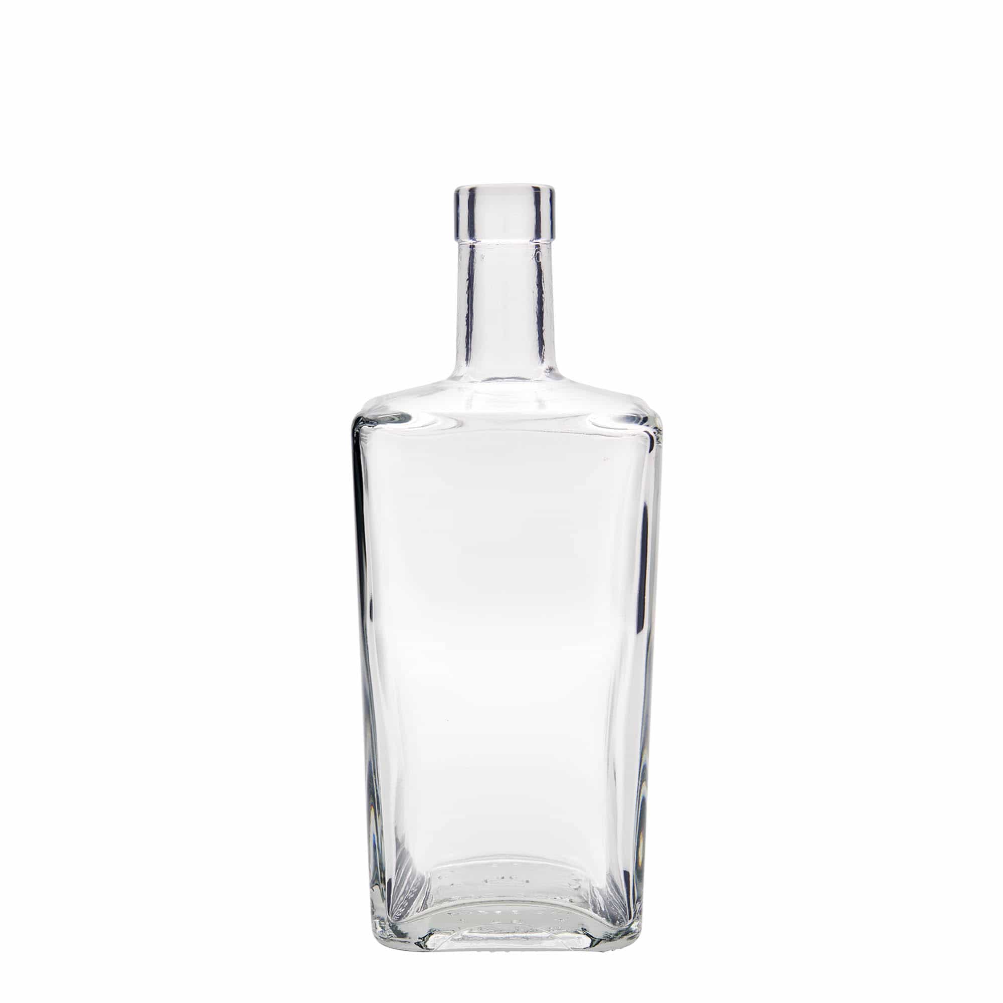 700 ml lasipullo 'Noel', neliömäinen, suuaukko: korkki