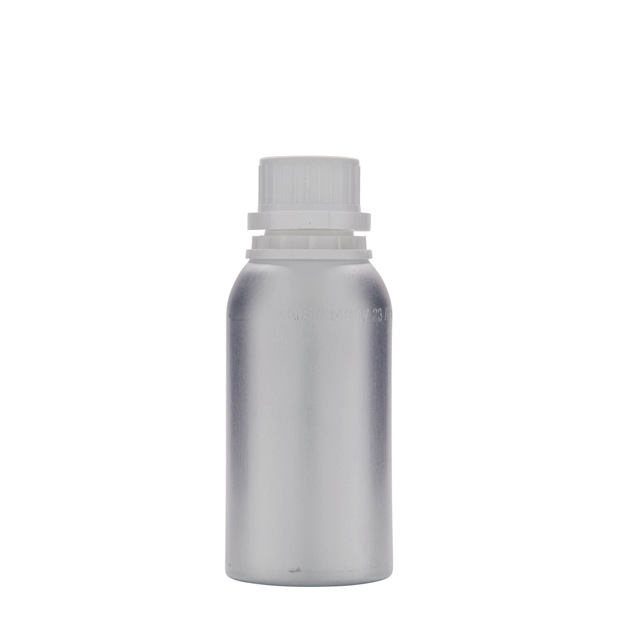 275 ml alumiinipullo, metalli, hopea, suuaukon koko: DIN 32