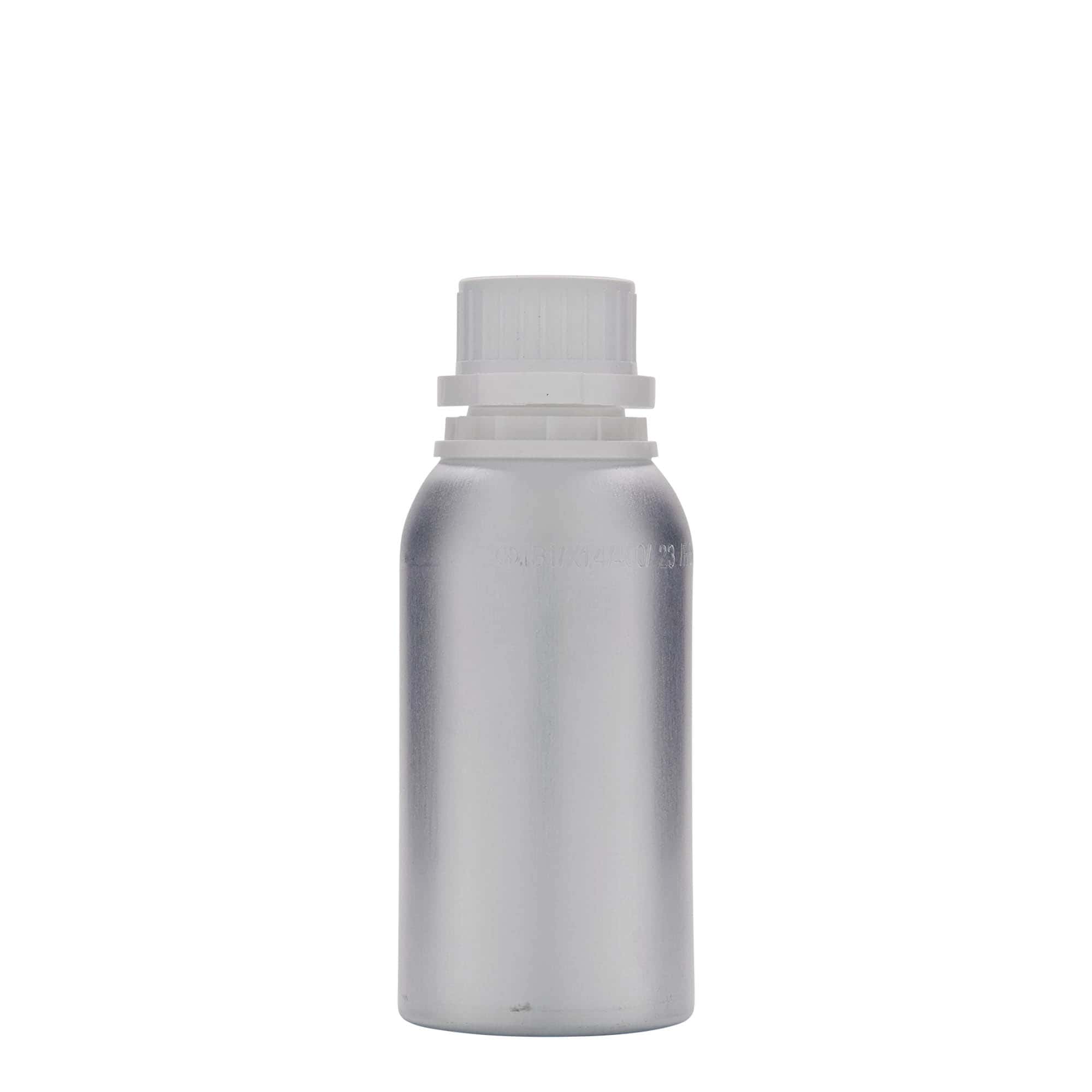 275 ml alumiinipullo, metalli, hopea, suuaukon koko: DIN 32