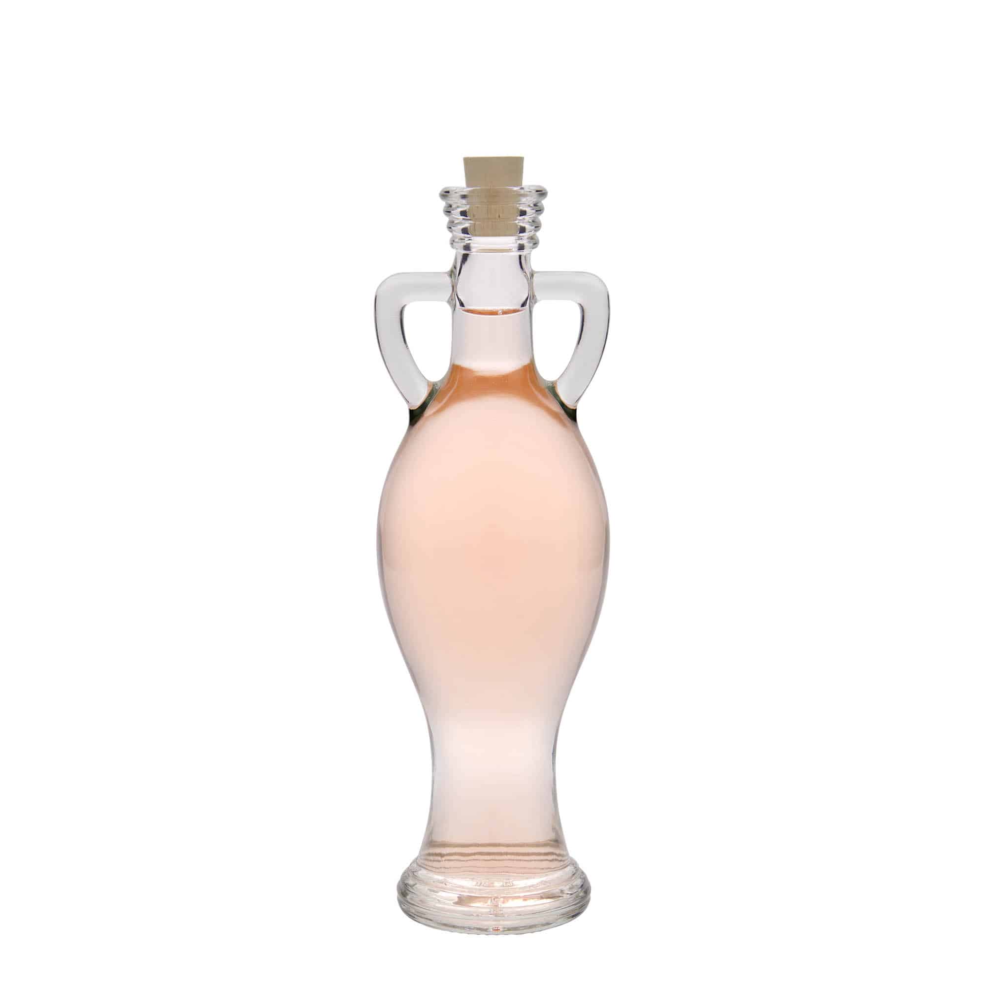 200 ml lasipullo 'Amphore', suu: korkki