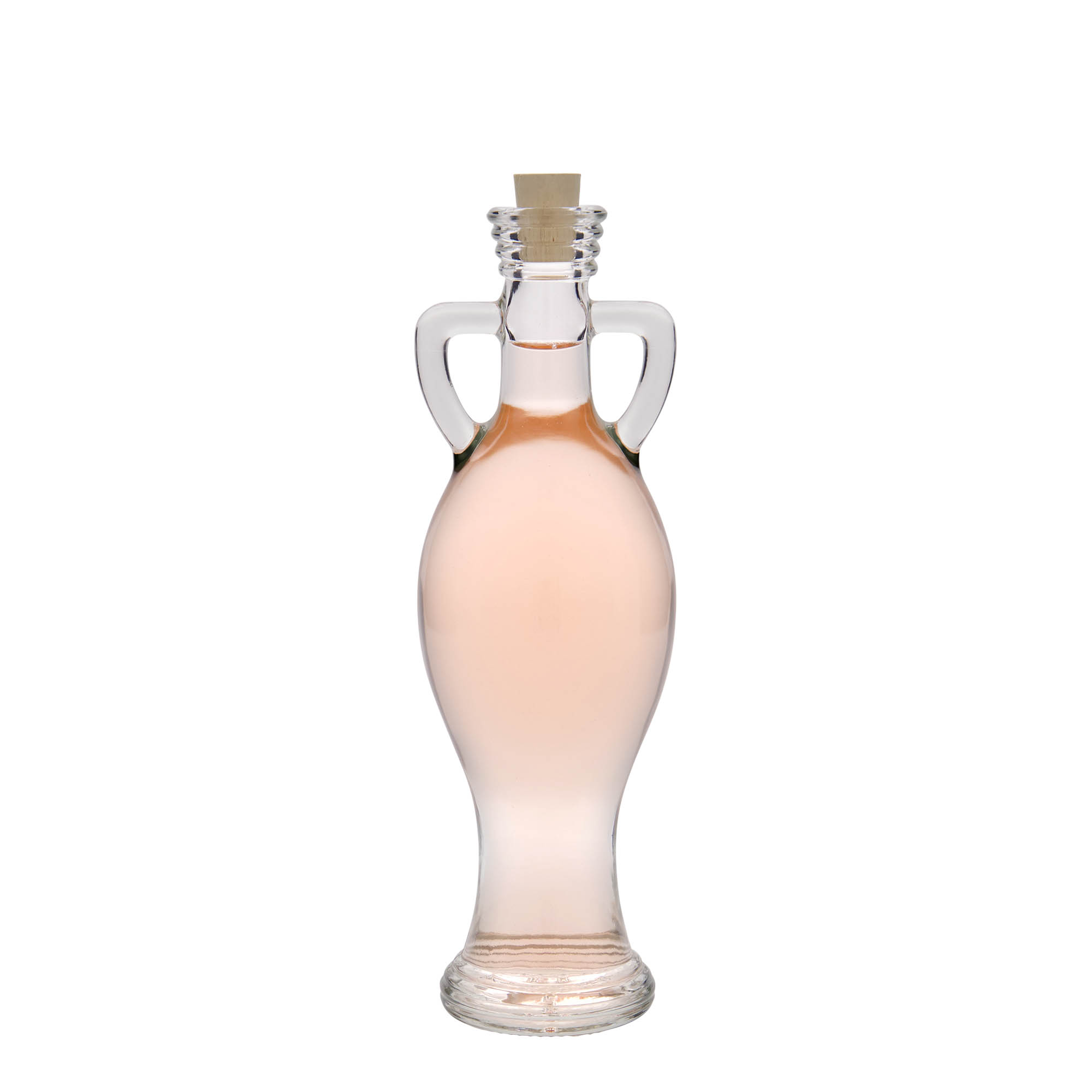 200 ml lasipullo ”Amphore”, suuaukko: korkki