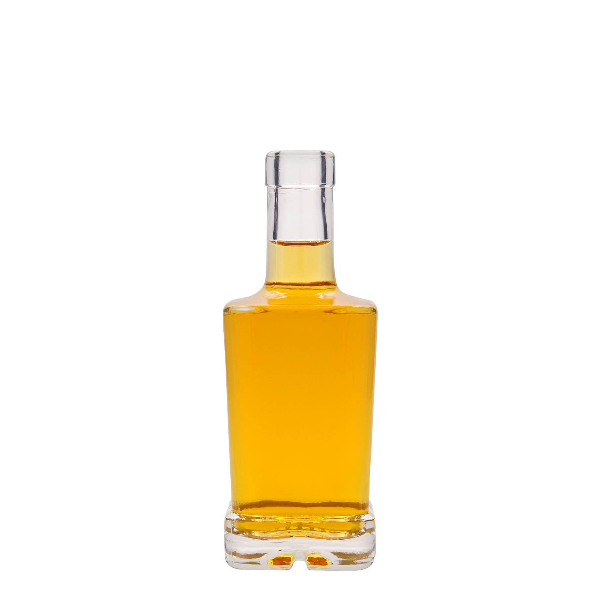 250 ml lasipullo 'Rene', neliömäinen, suuaukko: korkki 250 ml lasipullo 'Rene', neliömäinen, suuaukko: korkki