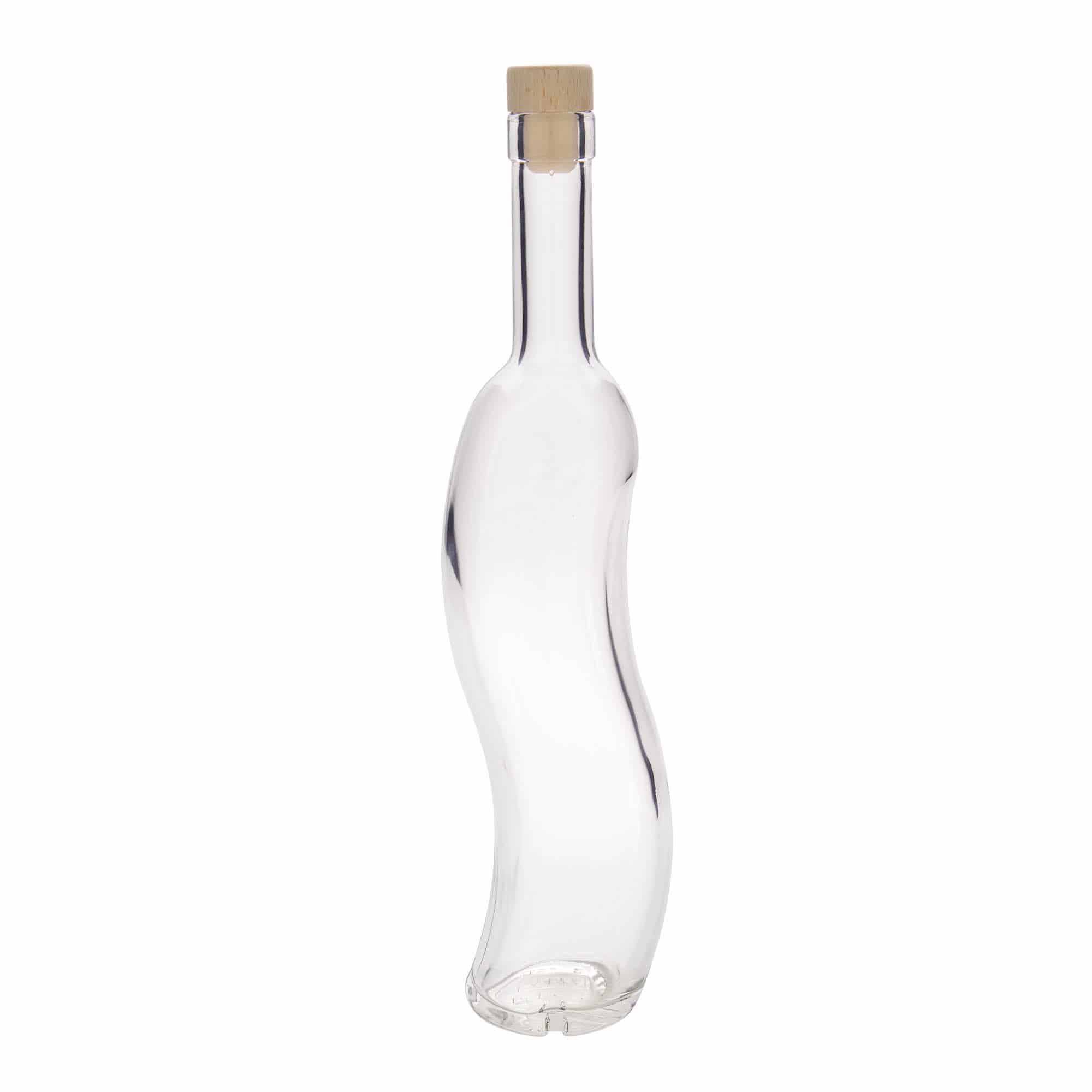 500 ml lasipullo 'La-Ola', puolipyöreä, suu: korkki