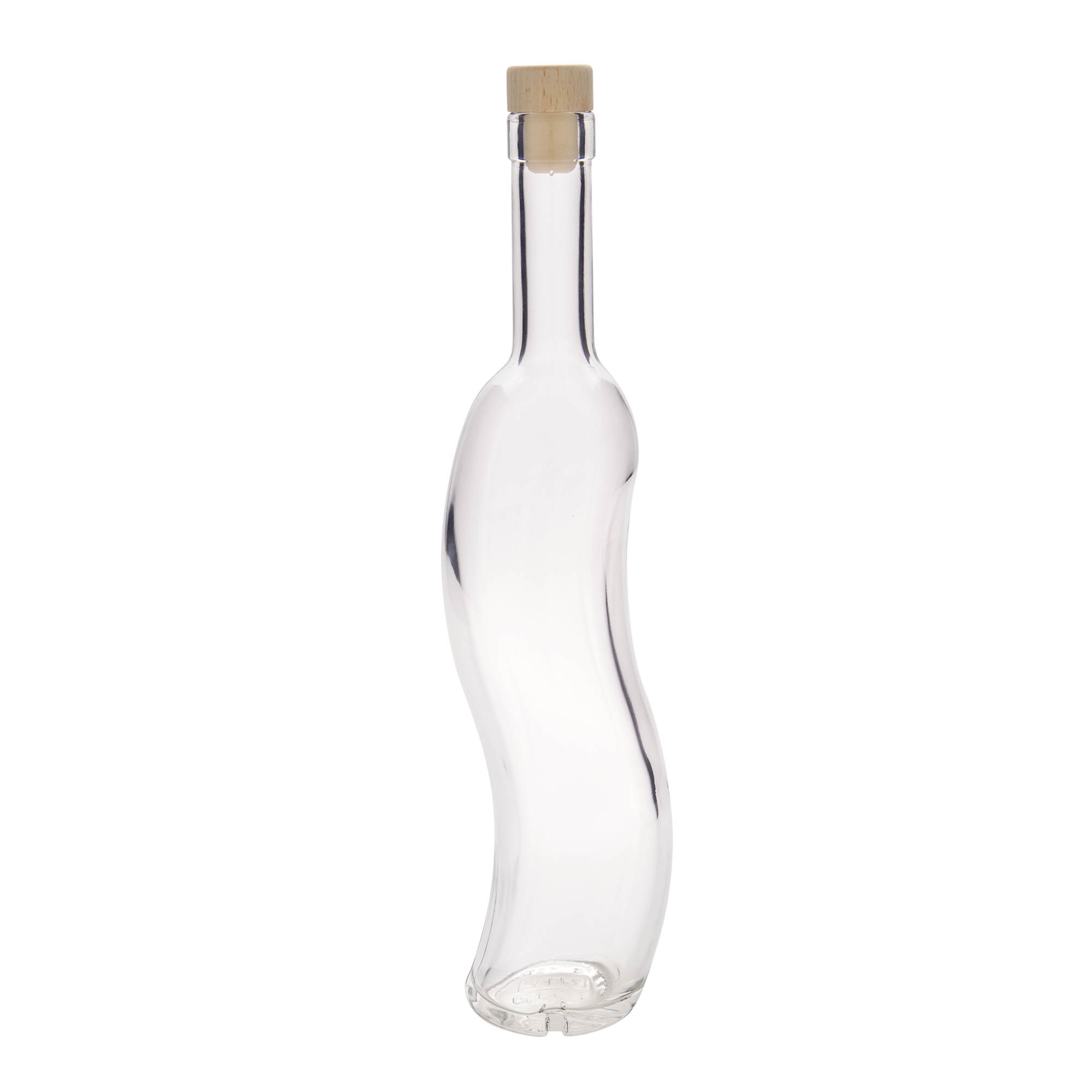 500 ml lasipullo 'La-Ola', puolipyöreä, suuaukko: korkki