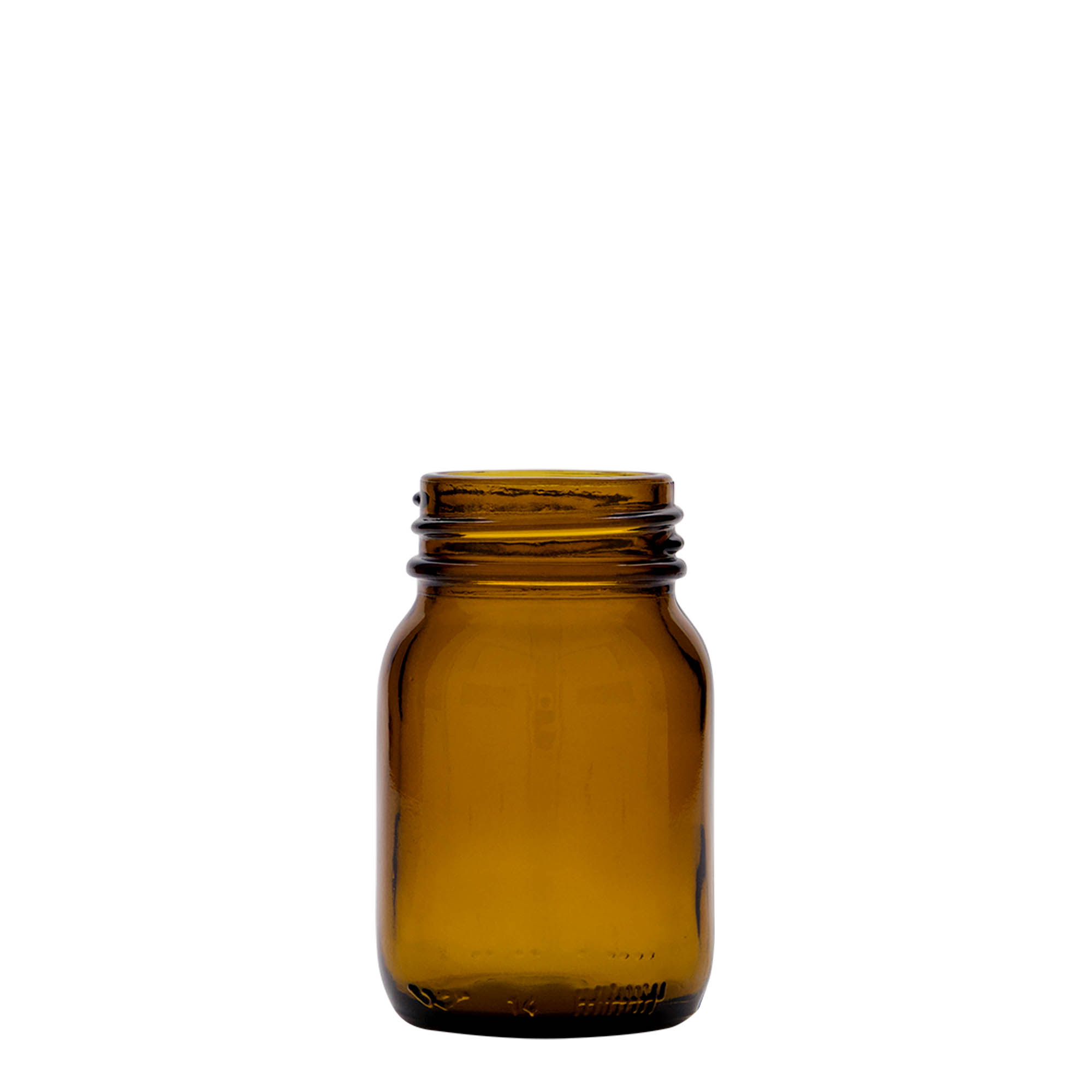 75 ml leveäkaulainen lasi, ruskea, suuaukko: DIN 40 75 ml leveäkaulainen lasi, ruskea, suuaukko: DIN 40