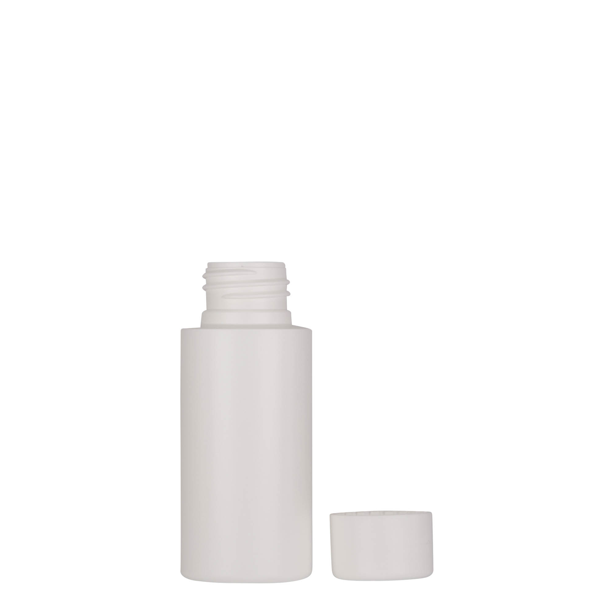 50 ml muovipullo 'Pipe', vihreä HDPE, valkoinen, suuaukko: 24/410 50 ml muovipullo 'Pipe', vihreä HDPE, valkoinen, suuaukko: 24/410