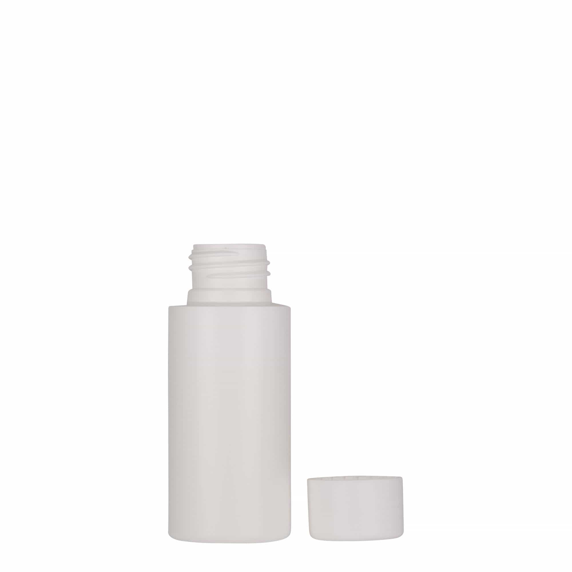 50 ml muovipullo ”Pipe”, vihreä HDPE, valkoinen, suuaukko: 24/410