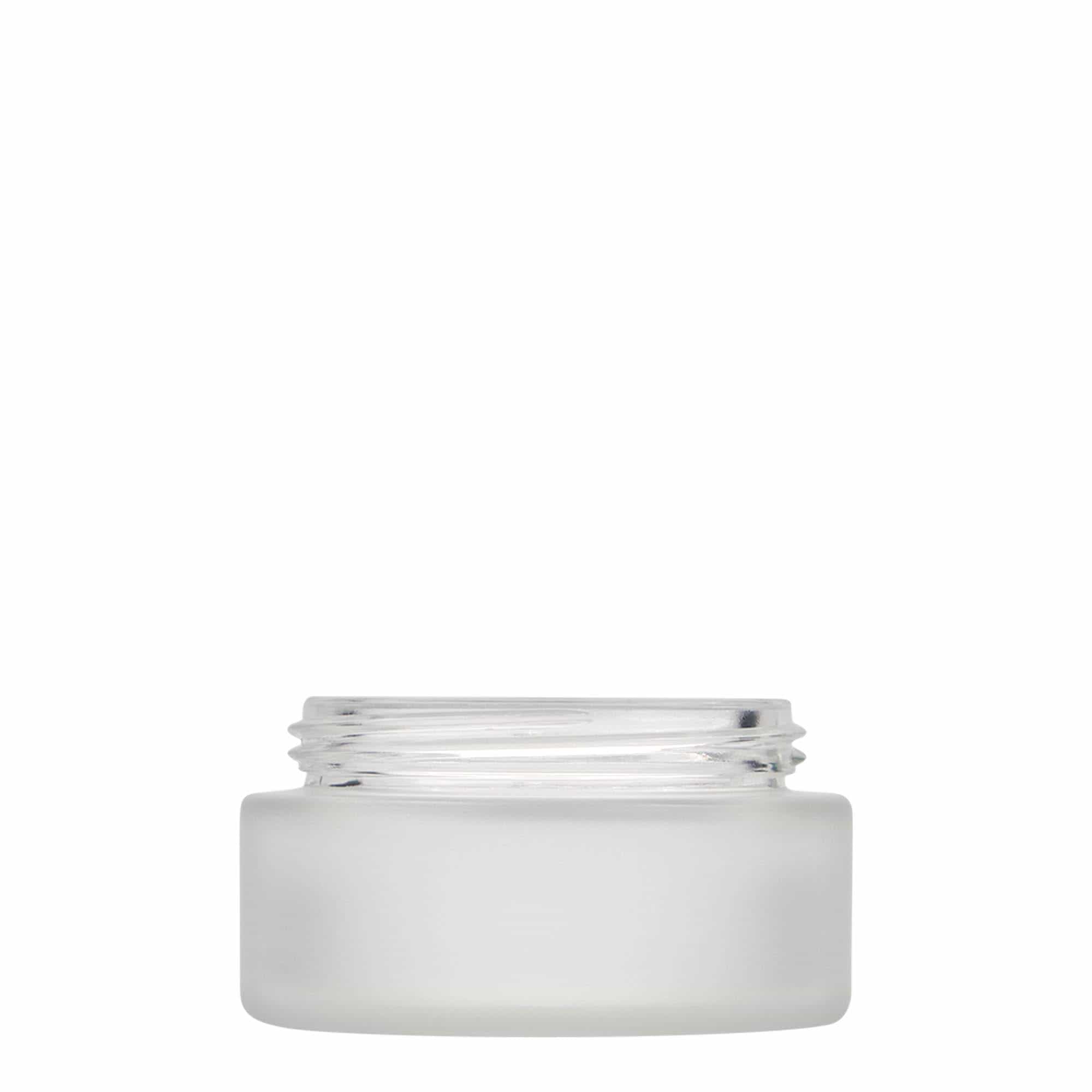 100 ml purkki 'Platin Edition', lasia, huurrettu, suuaukko: ruuvikorkki 100 ml purkki 'Platin Edition', lasia, huurrettu, suuaukko: ruuvikorkki
