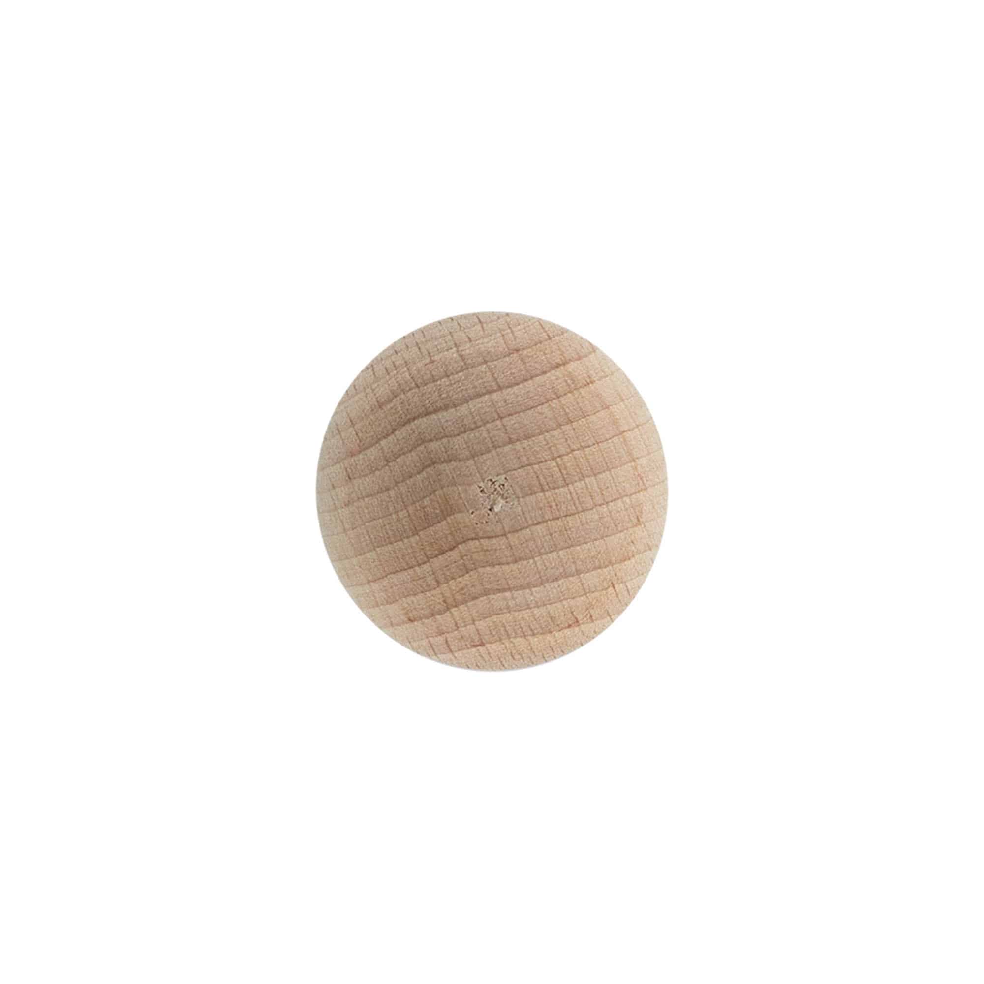 Kahvakorkki 19 mm ”Pallo”, puu/muovi, suulle: korkki