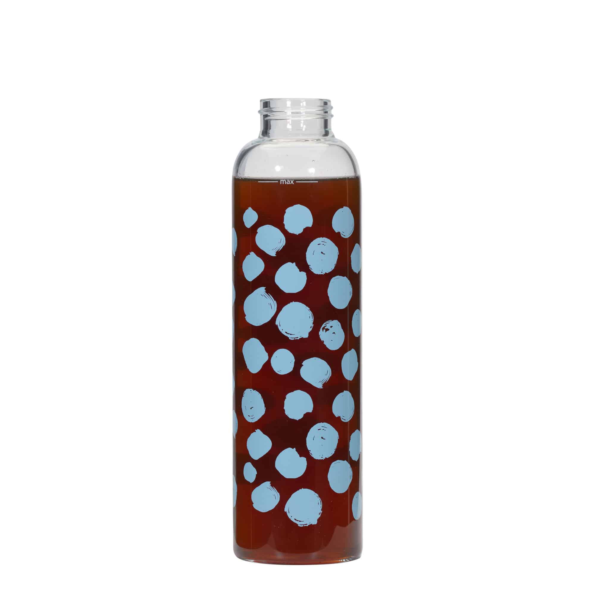 500 ml juomapullo 'Perseus', kuvio: siniset pisteet, suu: Kierrekorkki