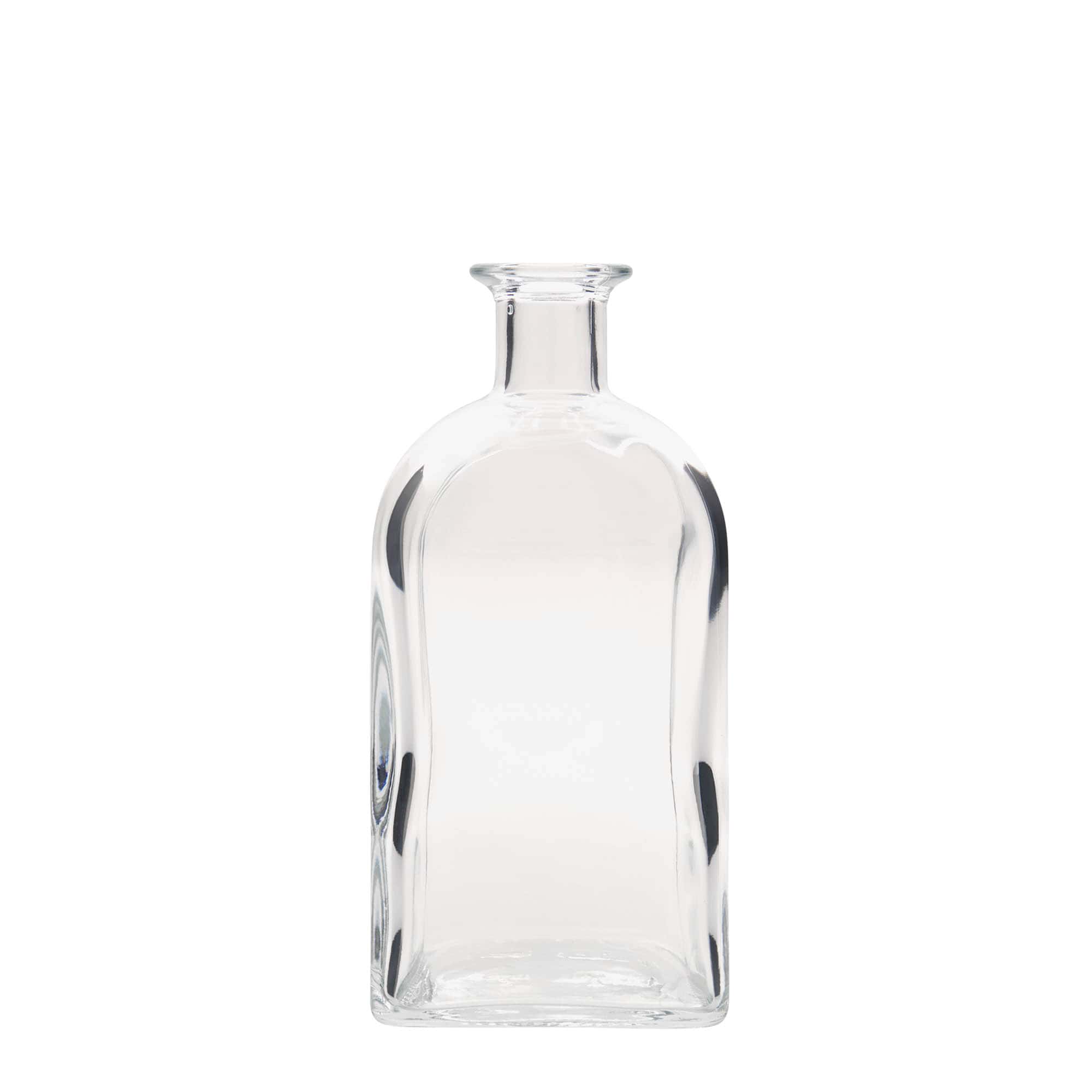 700 ml lasipullo Apotheker Carré, neliö, suuaukko: korkki