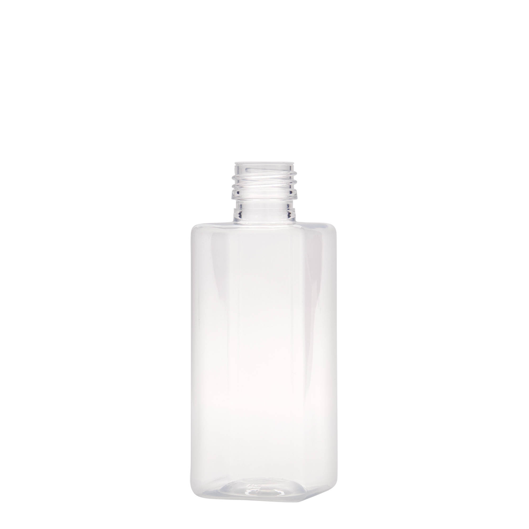 250 ml PET-pullo 'Karl', nelikulmainen, muovia, suuaukko: PP 28