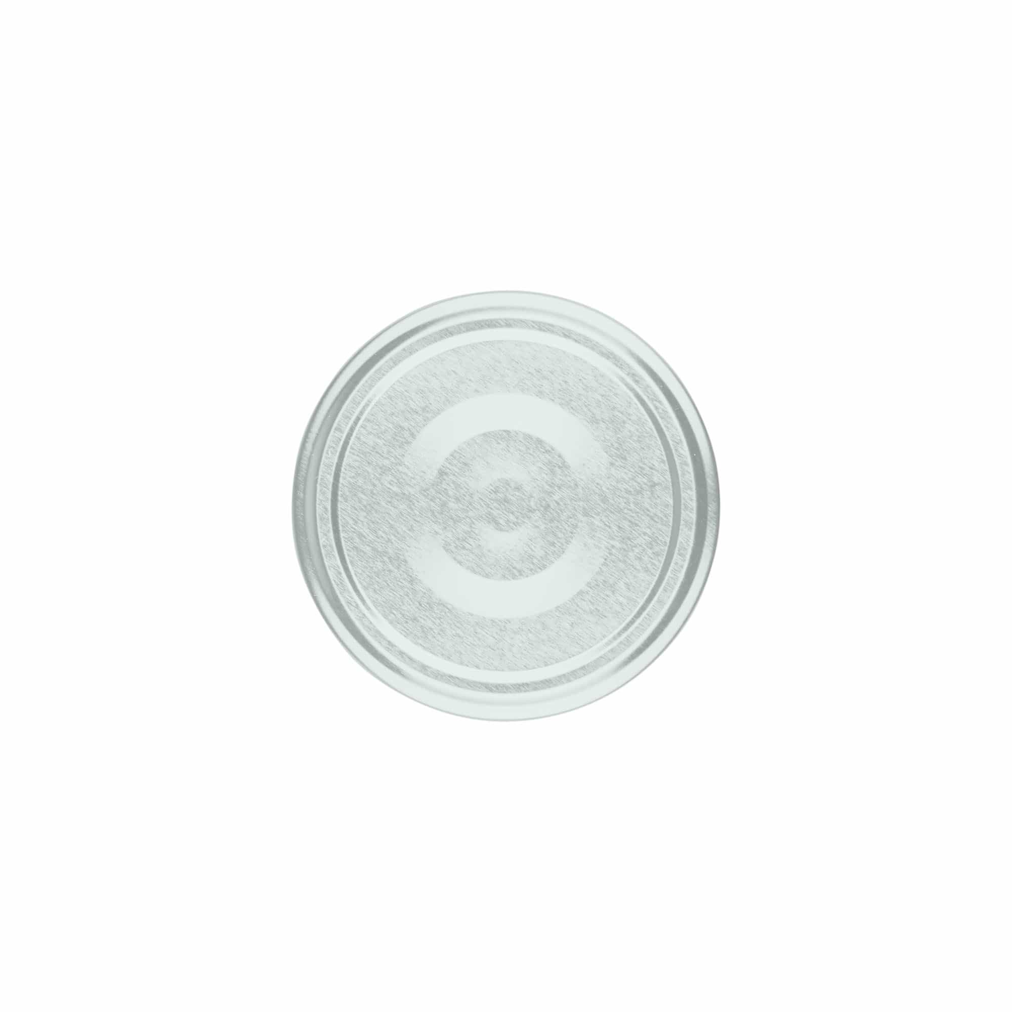 Twist-Off-kansi, valkoinen pelti, hopea, suulle: TO 66