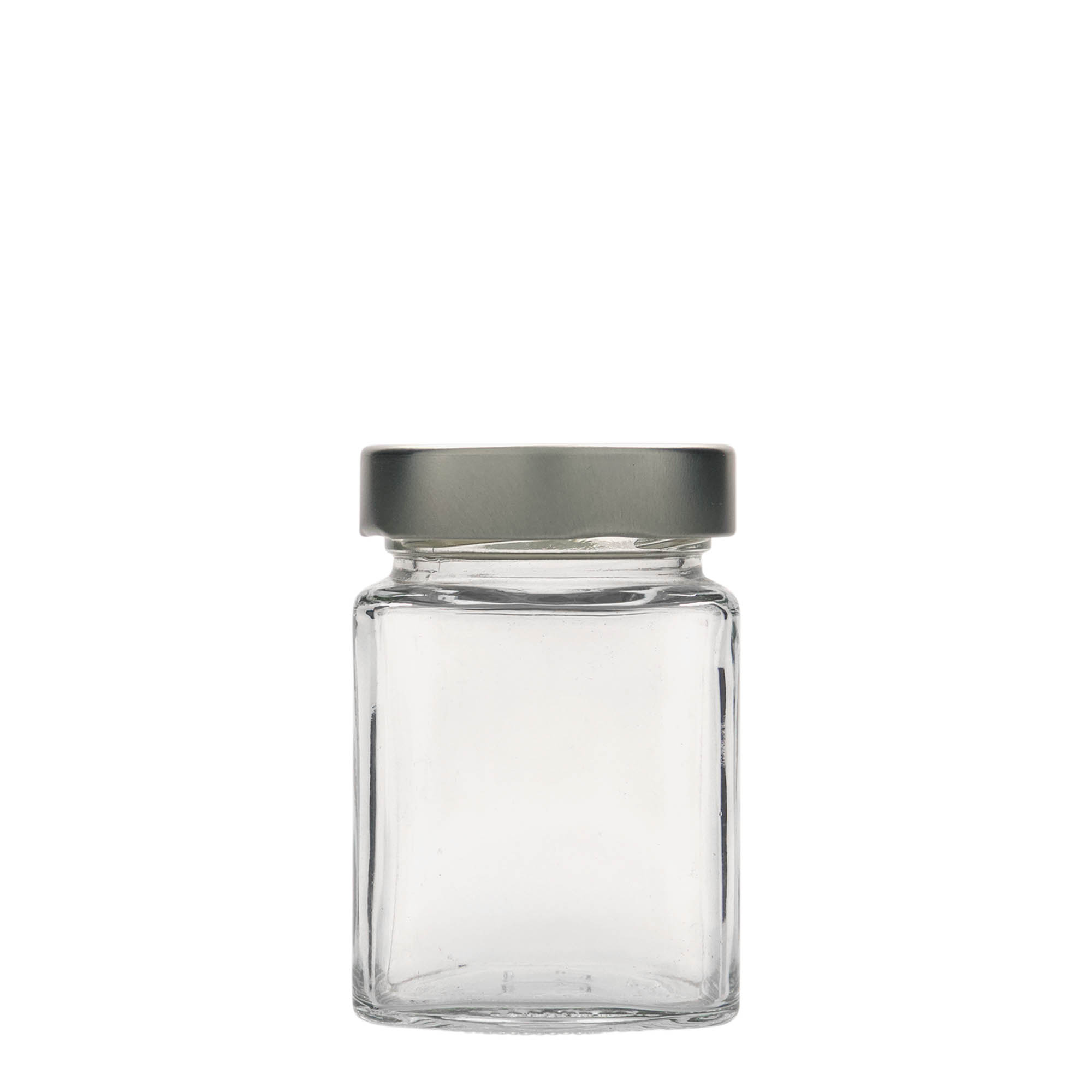 212 ml nelikulmainen lasi 'Funny', suuaukko: Deep-Twist-Off (DTO 58)