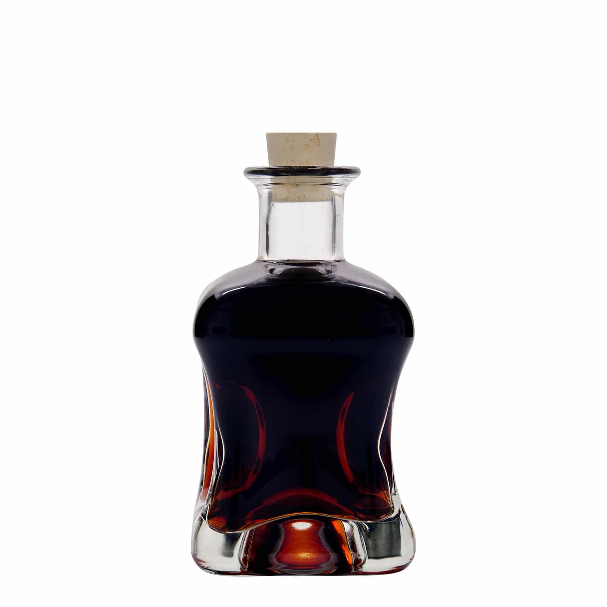 350 ml lasipullo 'Dublin', neliö, suu: korkki