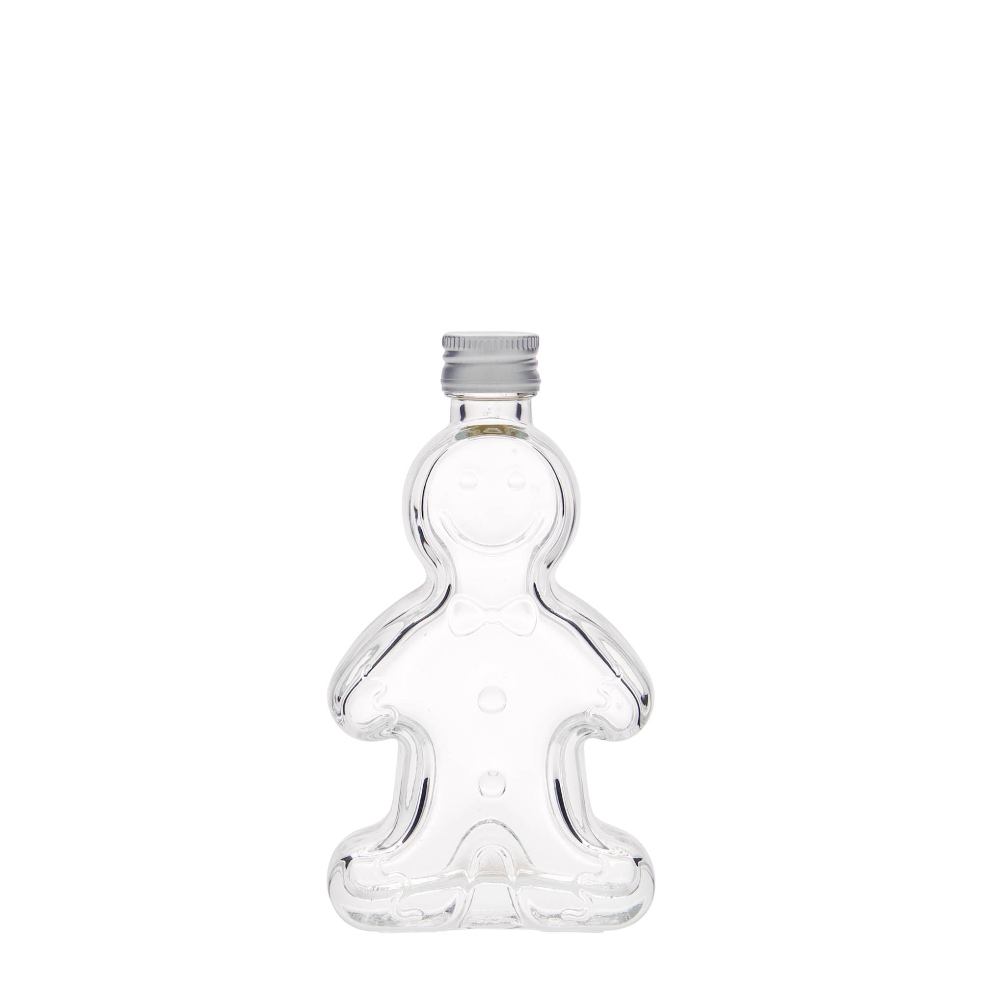 50 ml lasipullo 'Lebkuchenmann', suuaukko: PP 18