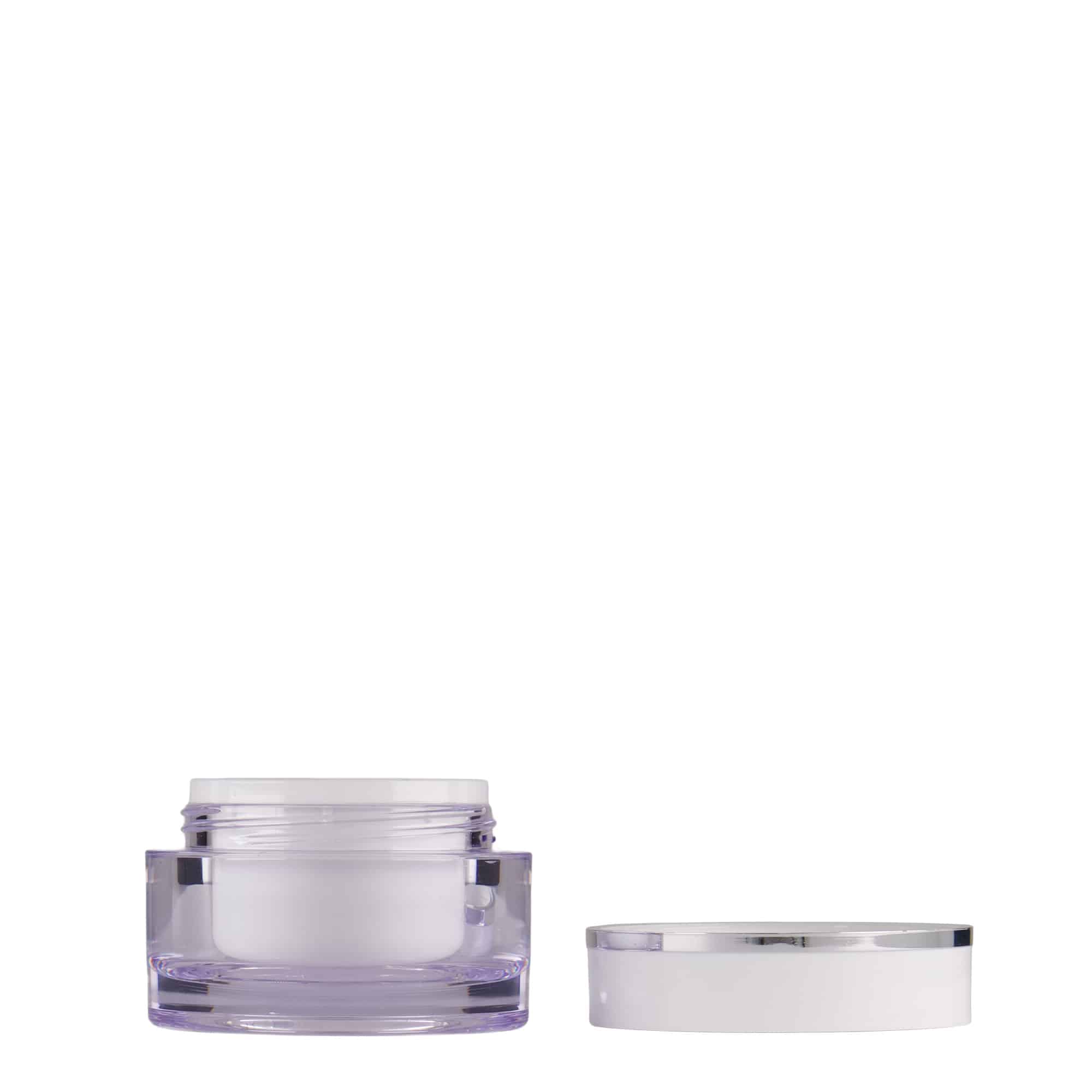 10 ml rasia, SAN-muovi, valk., suu: Kierrekorkki