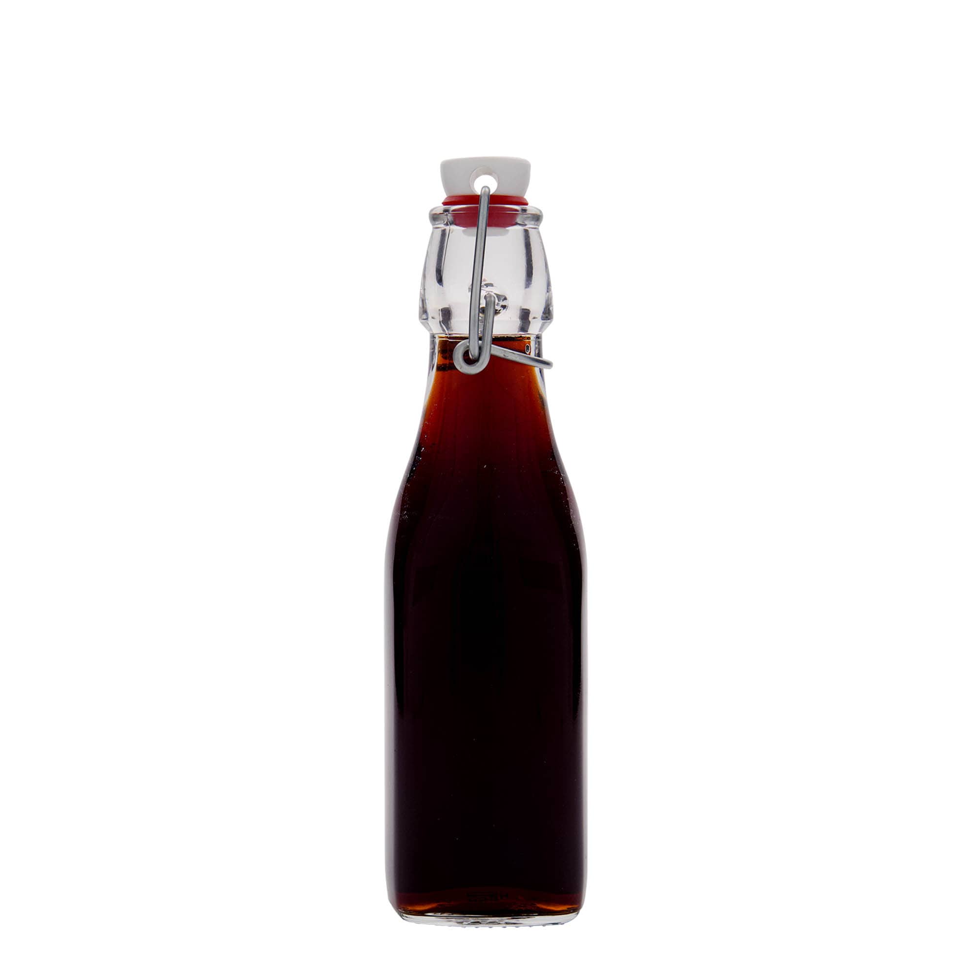 250 ml lasipullo 'Swing, neliö, suuaukko: lukituslenkki