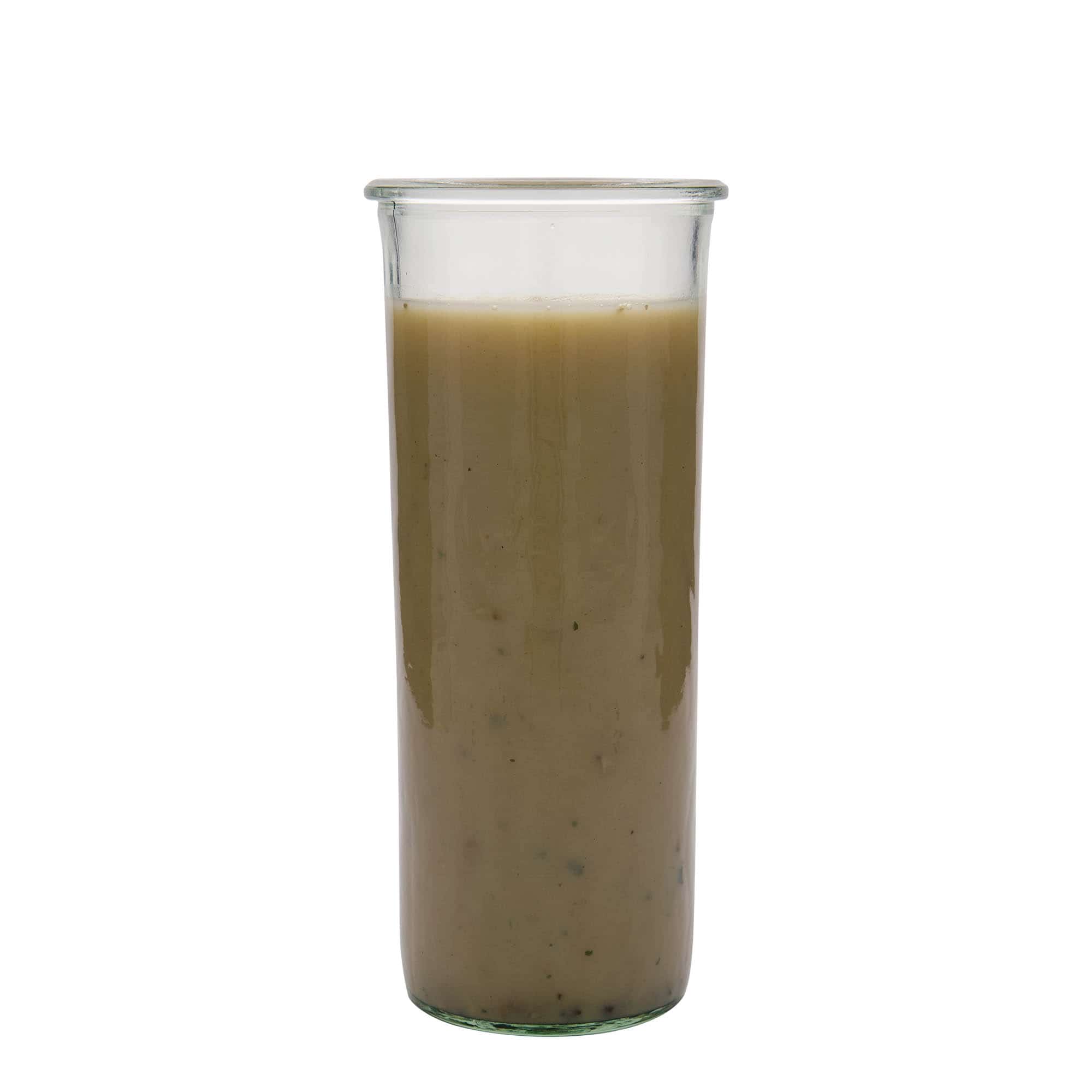 1500 ml WECK sylinterimäinen lasipurkki, suu: pyöreä reuna