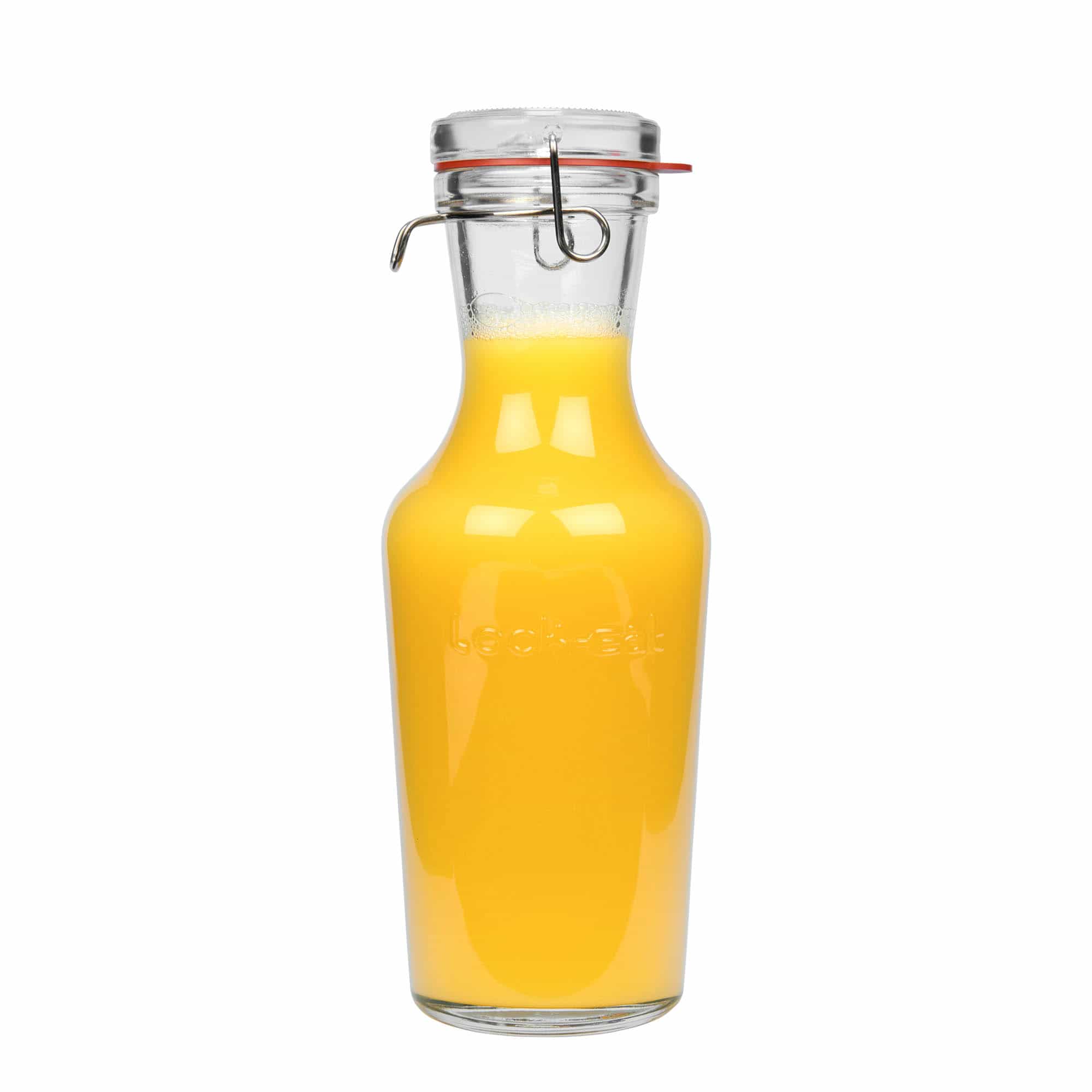 1000 ml lasikarahvi 'Lock-Eat', suu: patenttikorkki