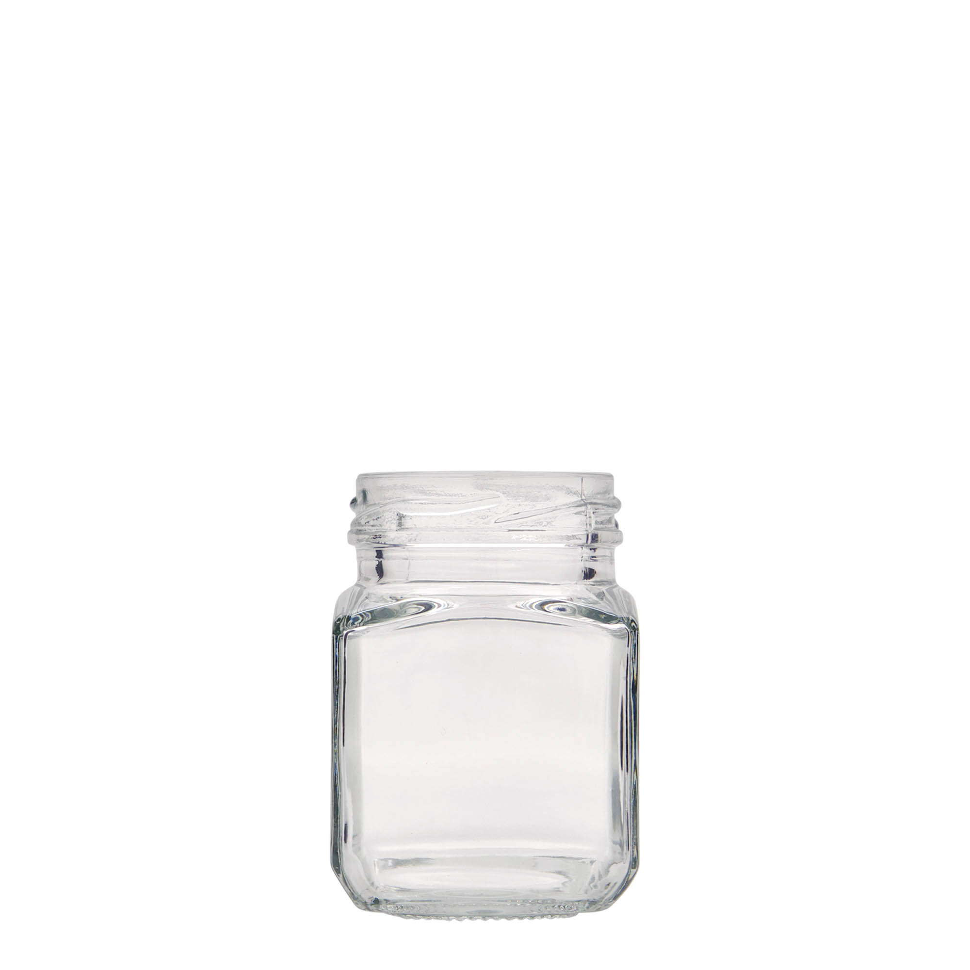 106 ml nelikulm. lasi, suu: Twist-Off (TO 48)
