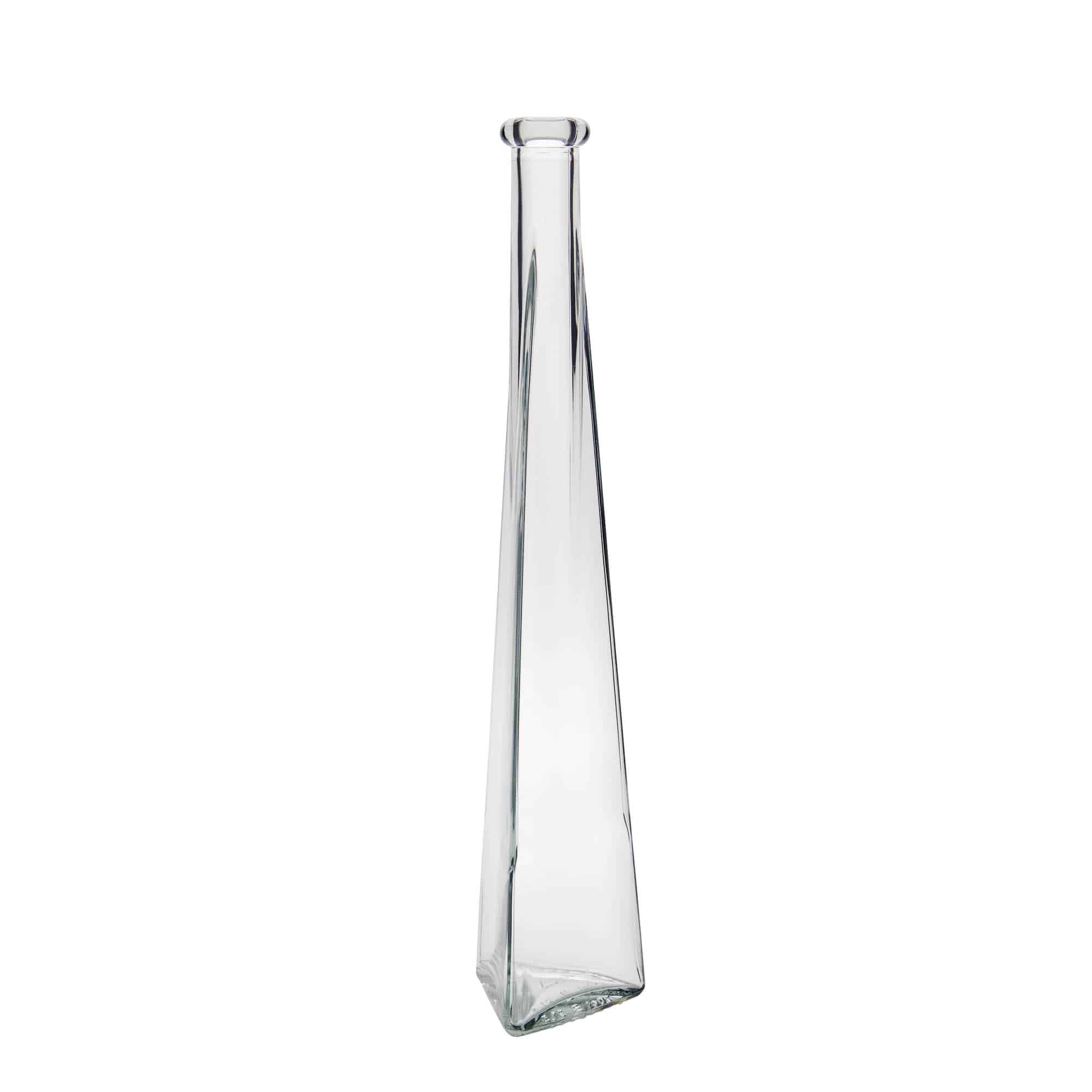 200 ml lasipullo 'Dama Triangolore', kolmionmuotoinen, suuaukko: korkki