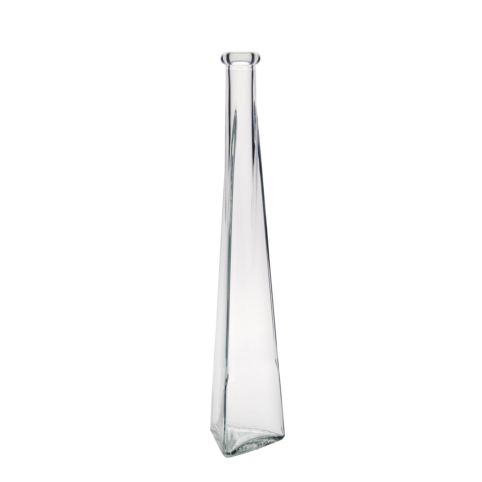 200 ml lasipullo ”Dama Triangolore”, kolmionmuotoinen, suuaukko: korkki