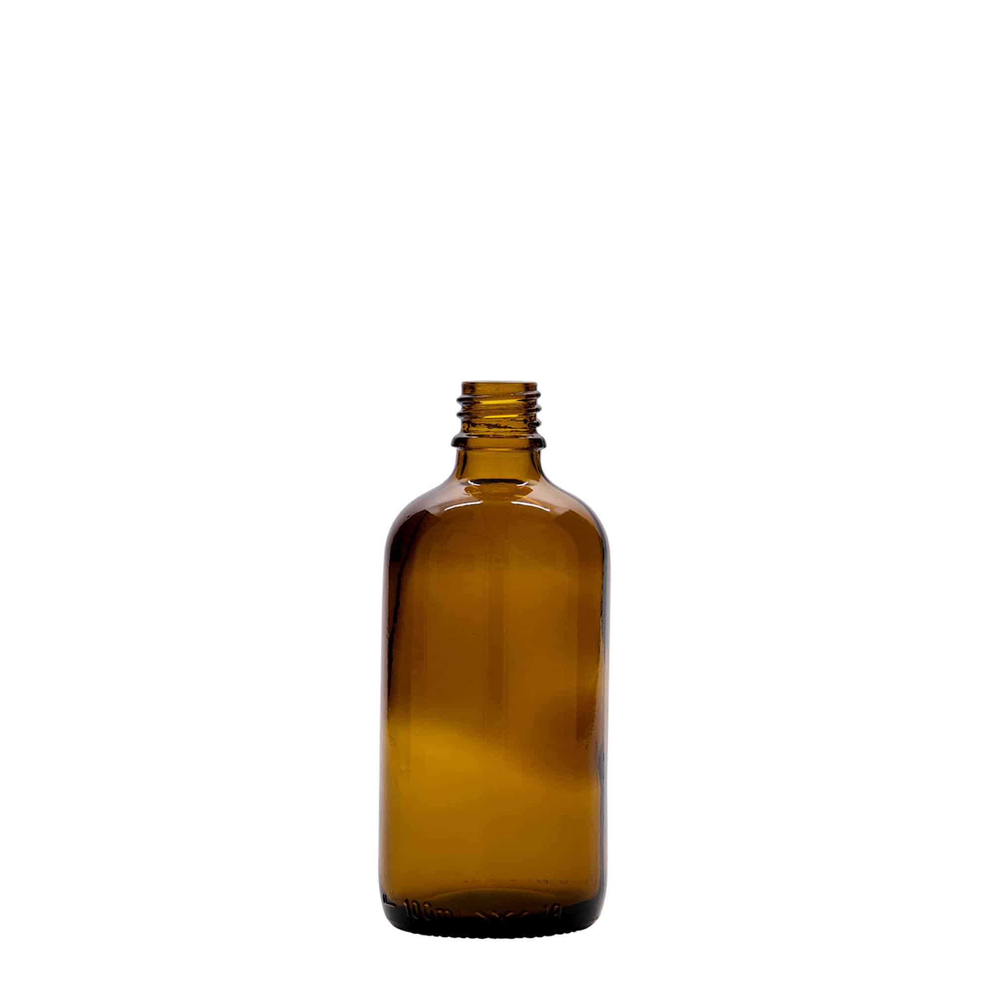 100 ml lääkeastia, lasia, ruskea, suuaukko: DIN 18