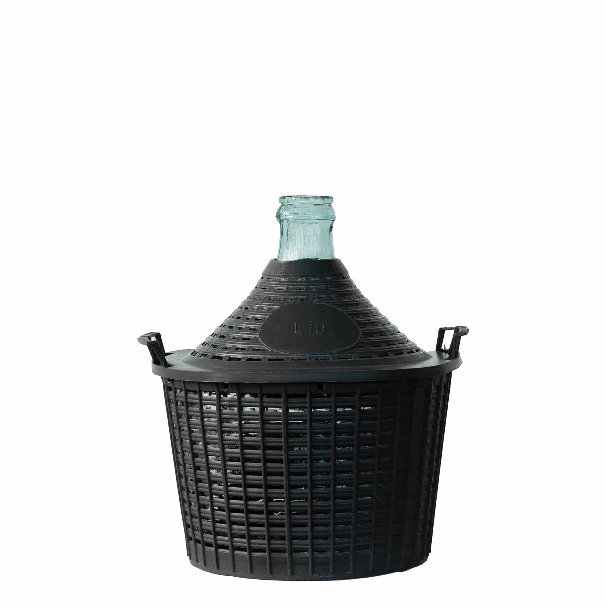 10 l pallo pullo kapeakaulainen, lasi, suu: päällyskansi