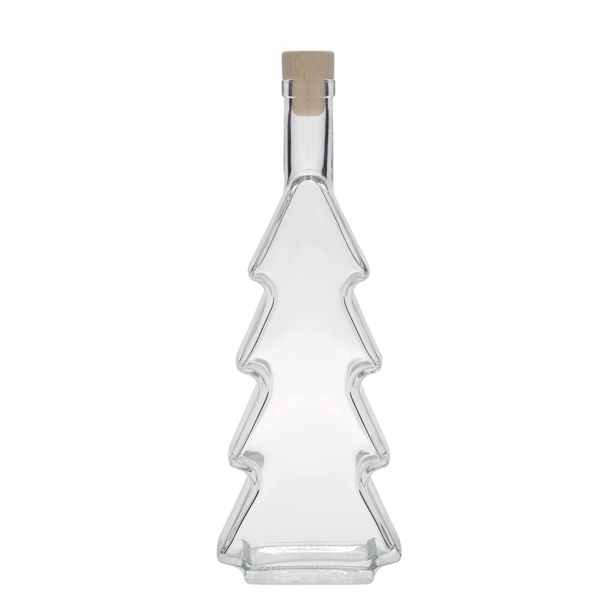 500 ml lasipullo 'Joulukuusi', suu: korkki
