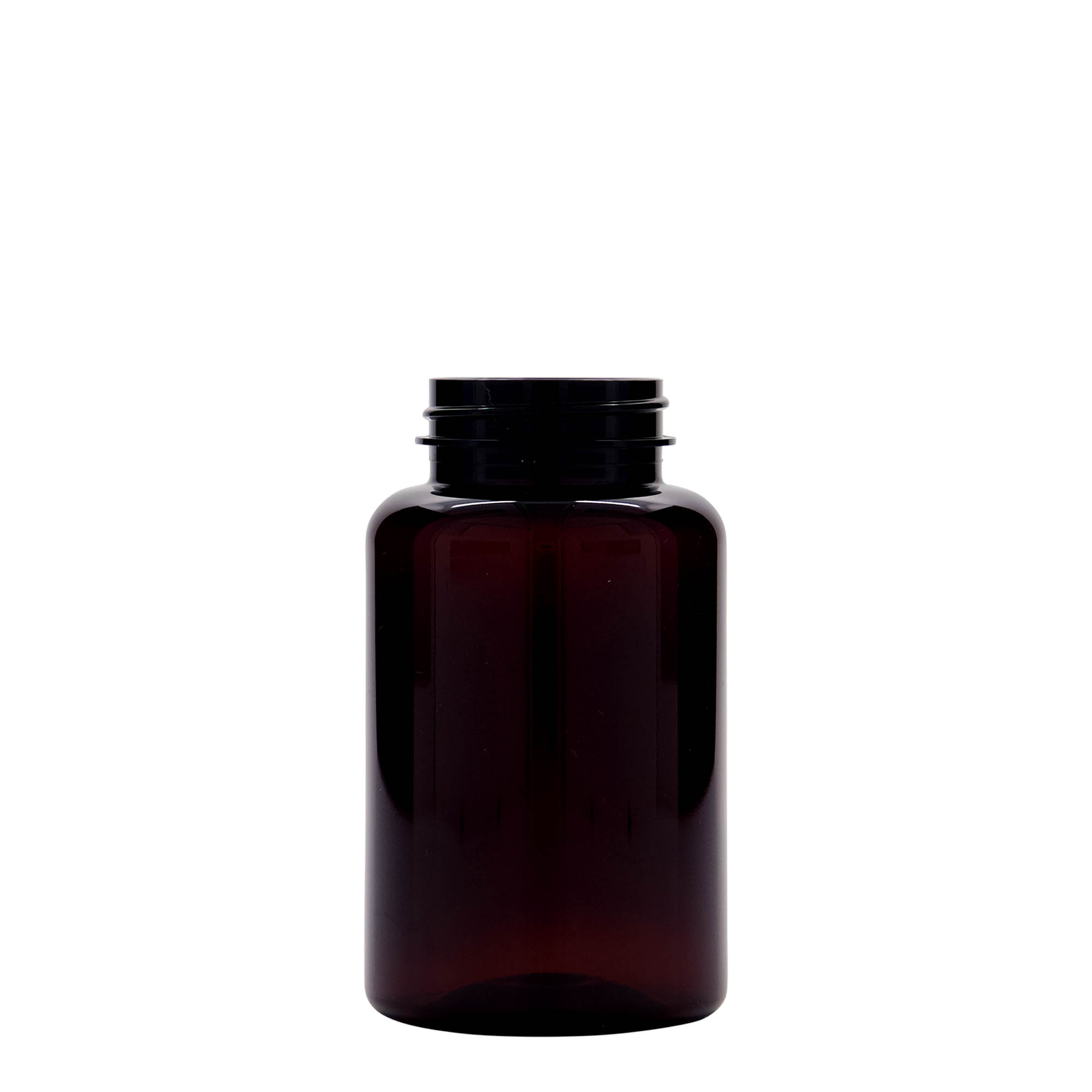 250 ml PET-pakkaus, muovi, ruskea, suuaukko: 45/400