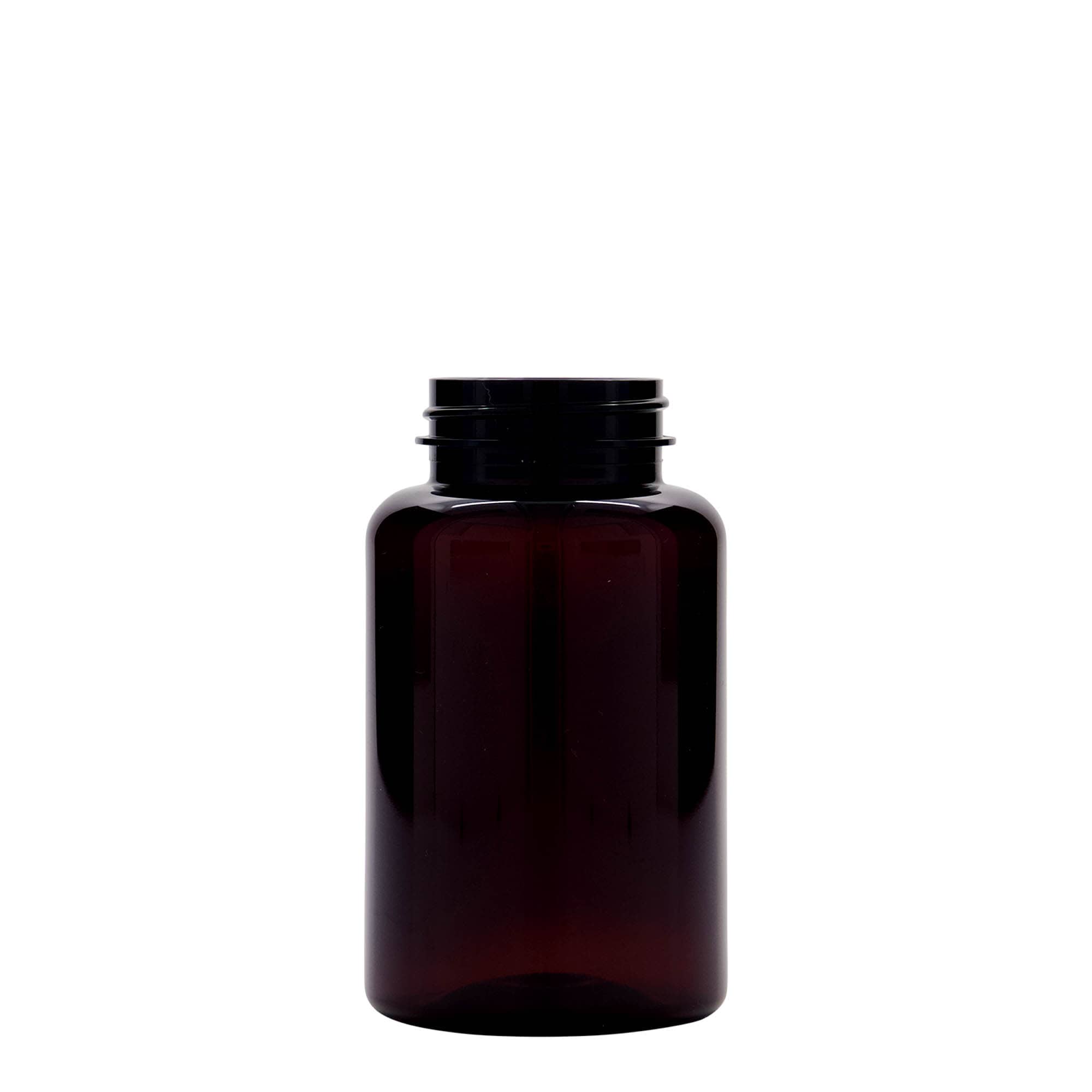 250 ml PET-pakkaus, muovi, ruskea, suuaukko: 45/400