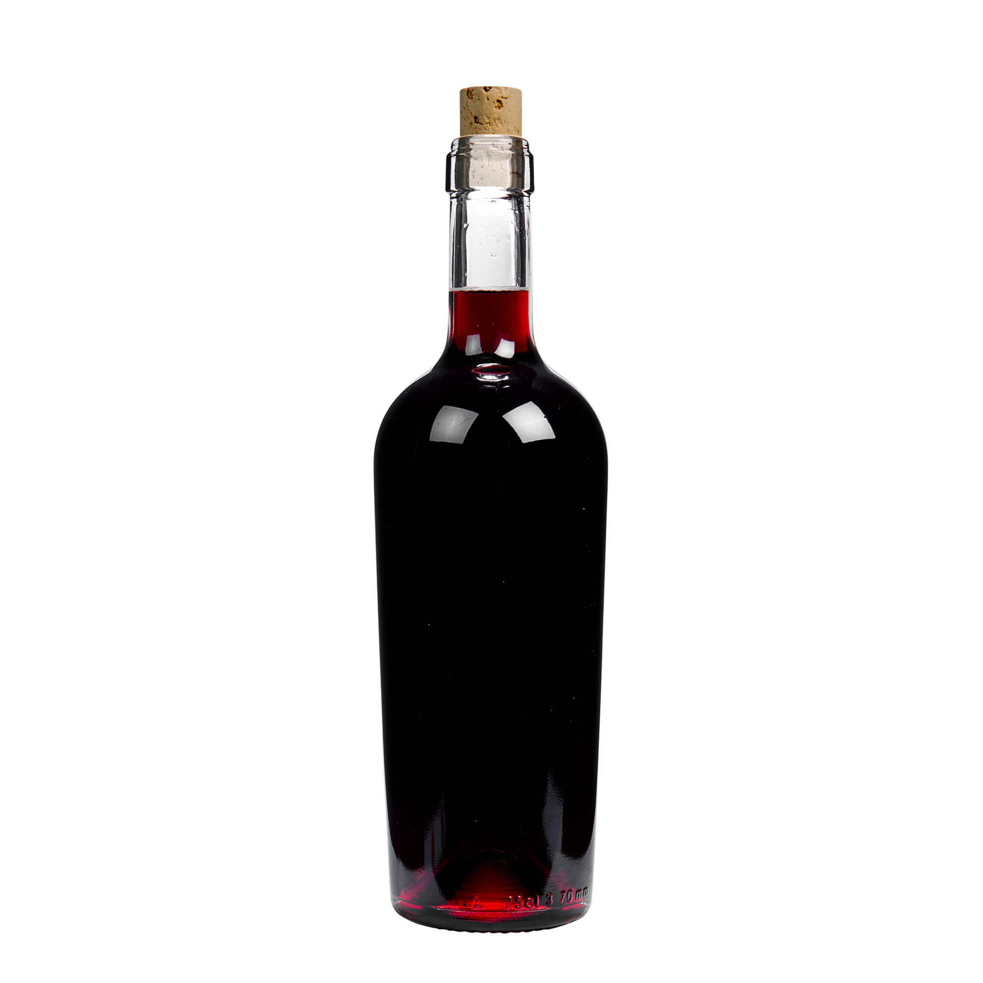 750 ml viinipullo 'Imperiale', suuaukko: korkki
