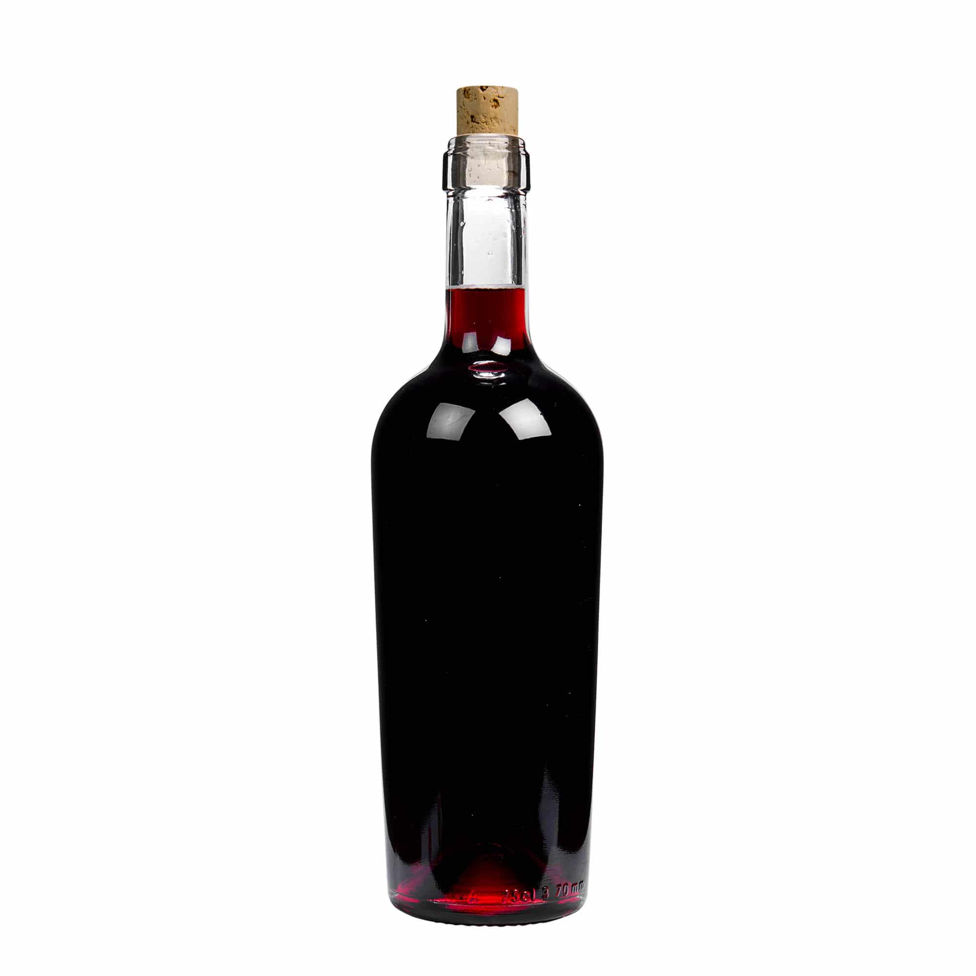 750 ml viinipullo ”Imperiale”, suuaukko: korkki