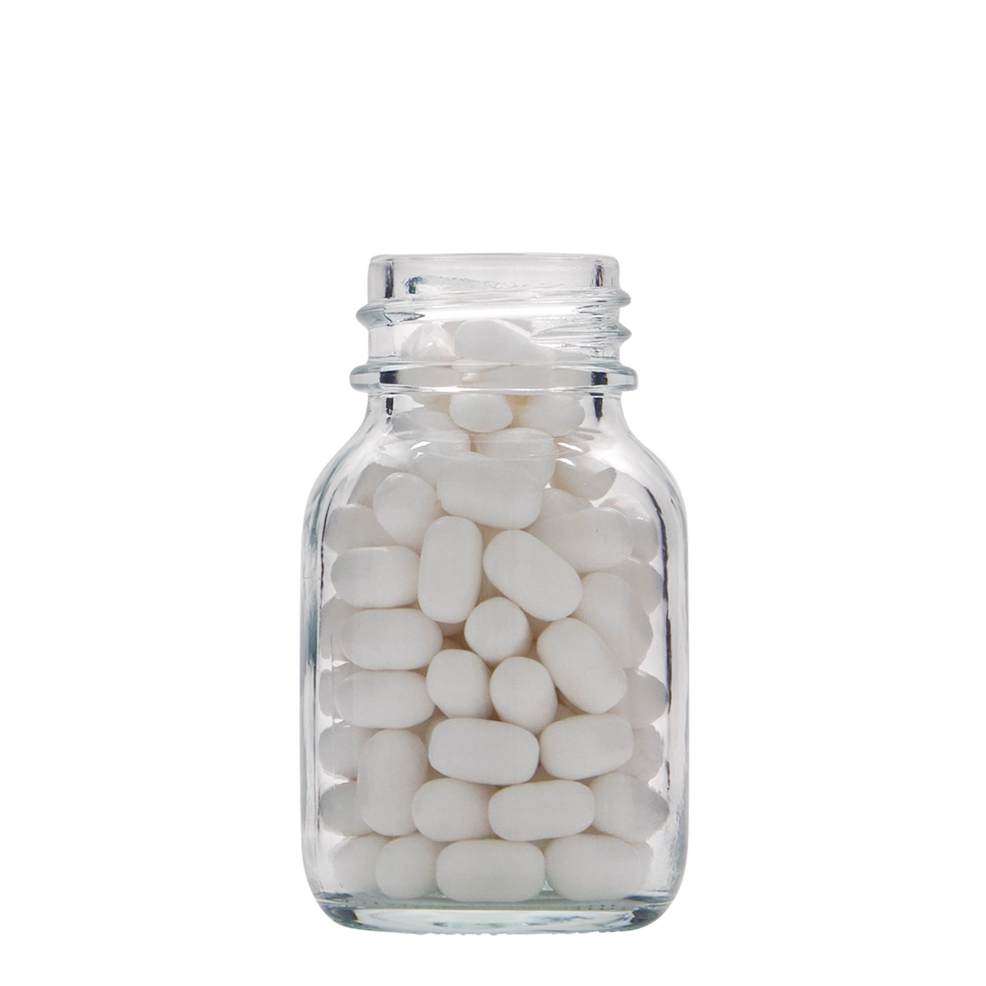 50 ml leveäkaulainen pullo, suuaukko: DIN 32 50 ml leveäkaulainen pullo, suuaukko: DIN 32
