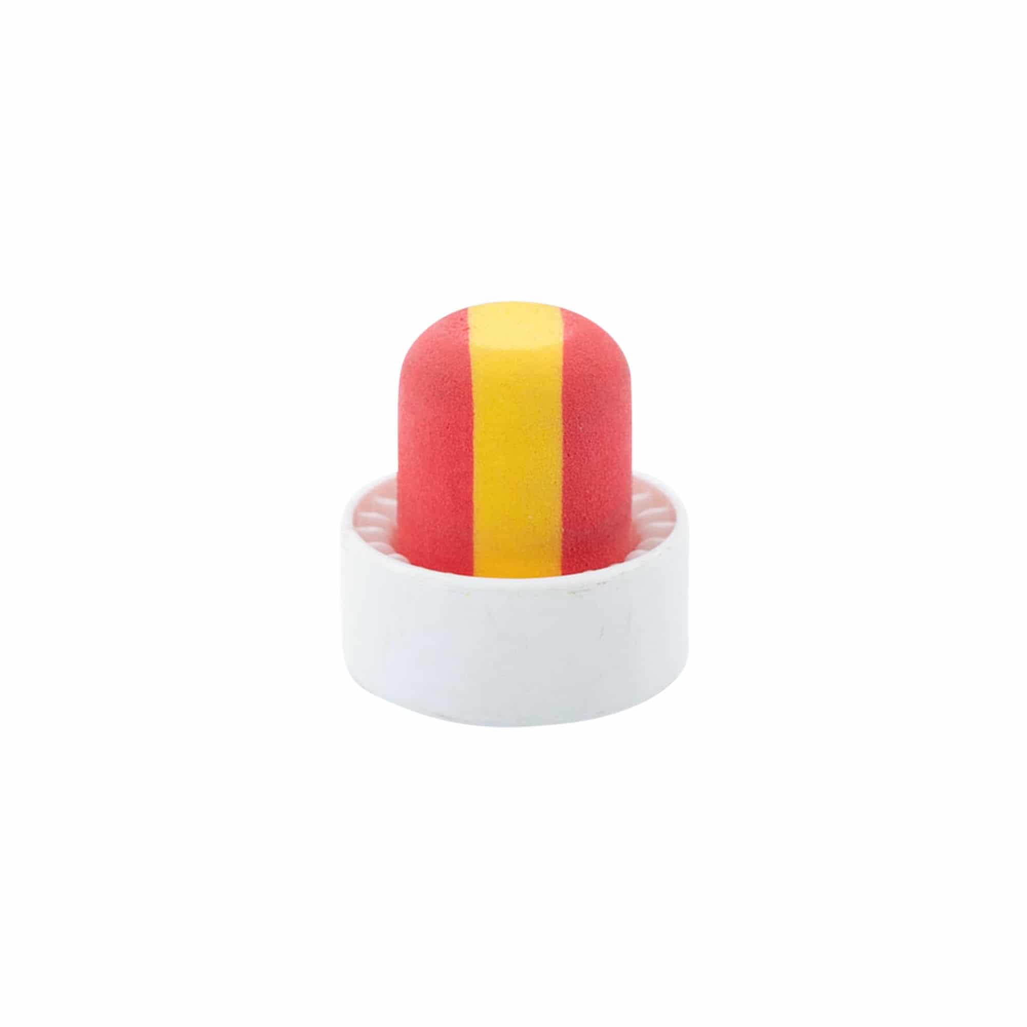 Kahvakorkki 19 mm 'Espanja', muovia, monivärinen, suulle: korkki