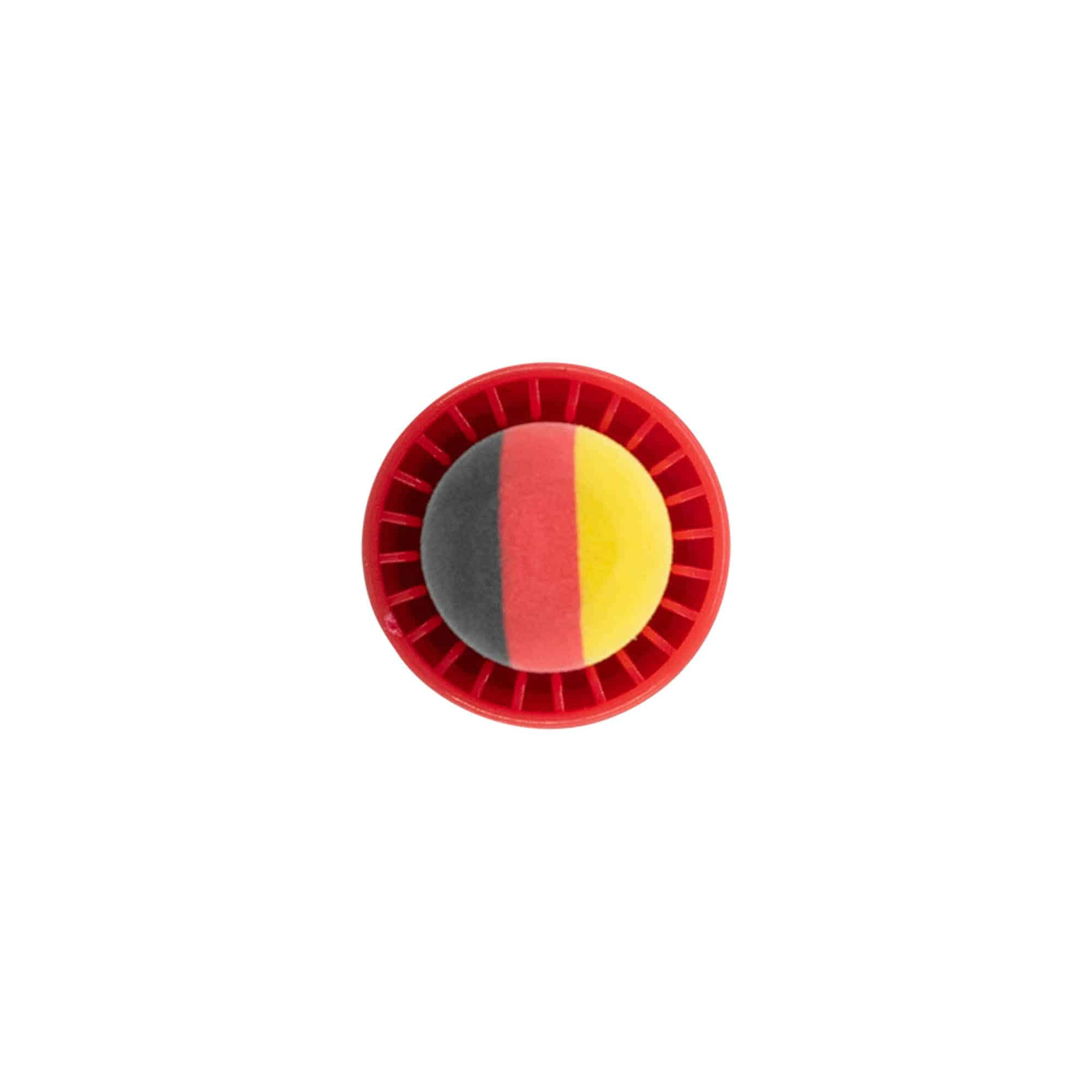 Kahvakorkki 19 mm 'Deutschland', muovia, monivärinen, suuaukolle: korkki Kahvakorkki 19 mm 'Deutschland', muovia, monivärinen, suuaukolle: korkki