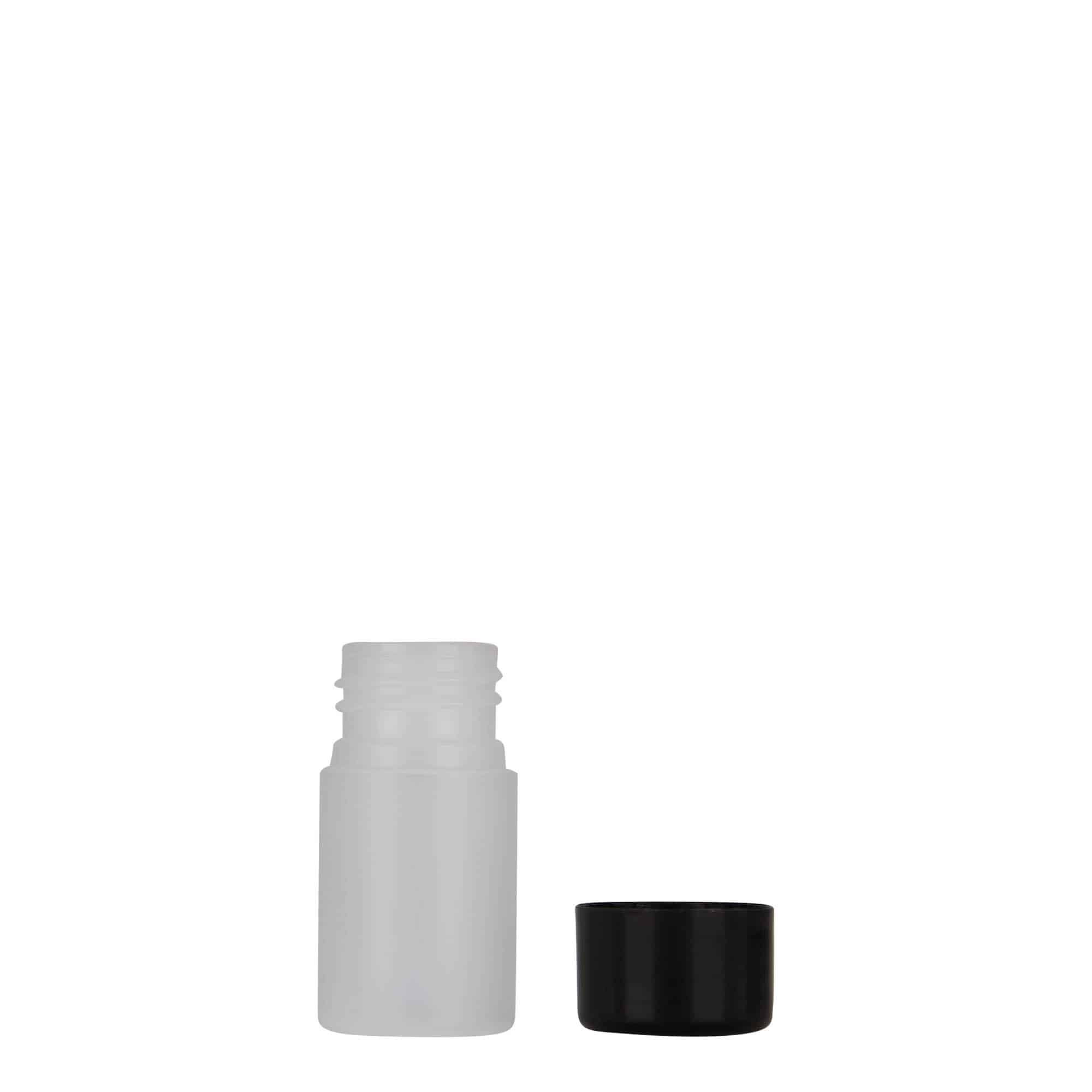 15 ml muovipullo ”Tuffy”, HDPE, luonnonvärinen, suuaukko: 24/410