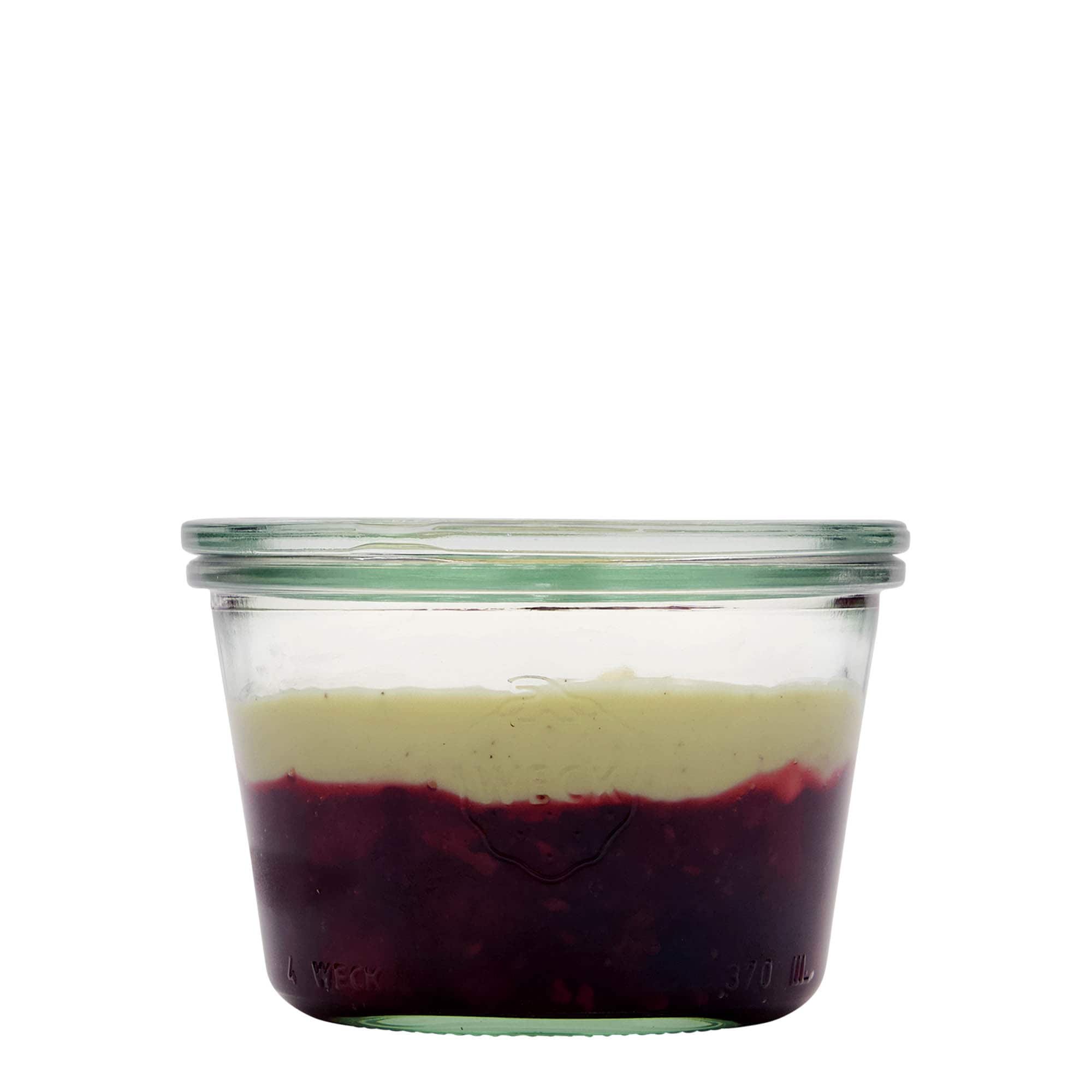370 ml WECK-kaatopurkki, suu: pyöreä reuna