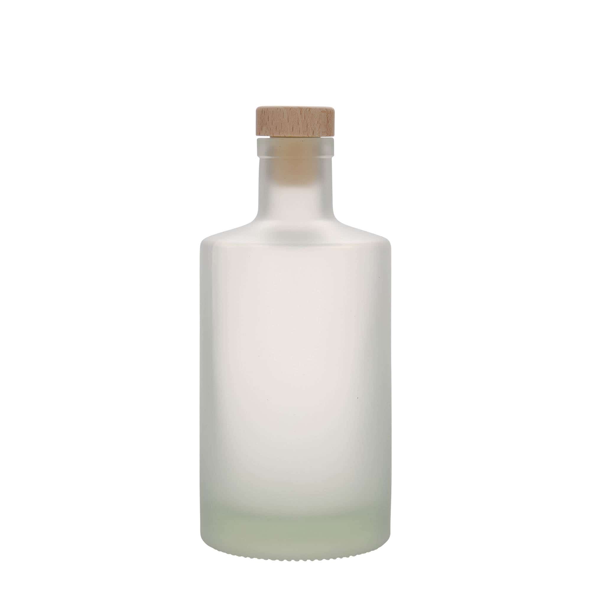 500 ml lasipullo 'Caroline', huurrettu, suu: korkki