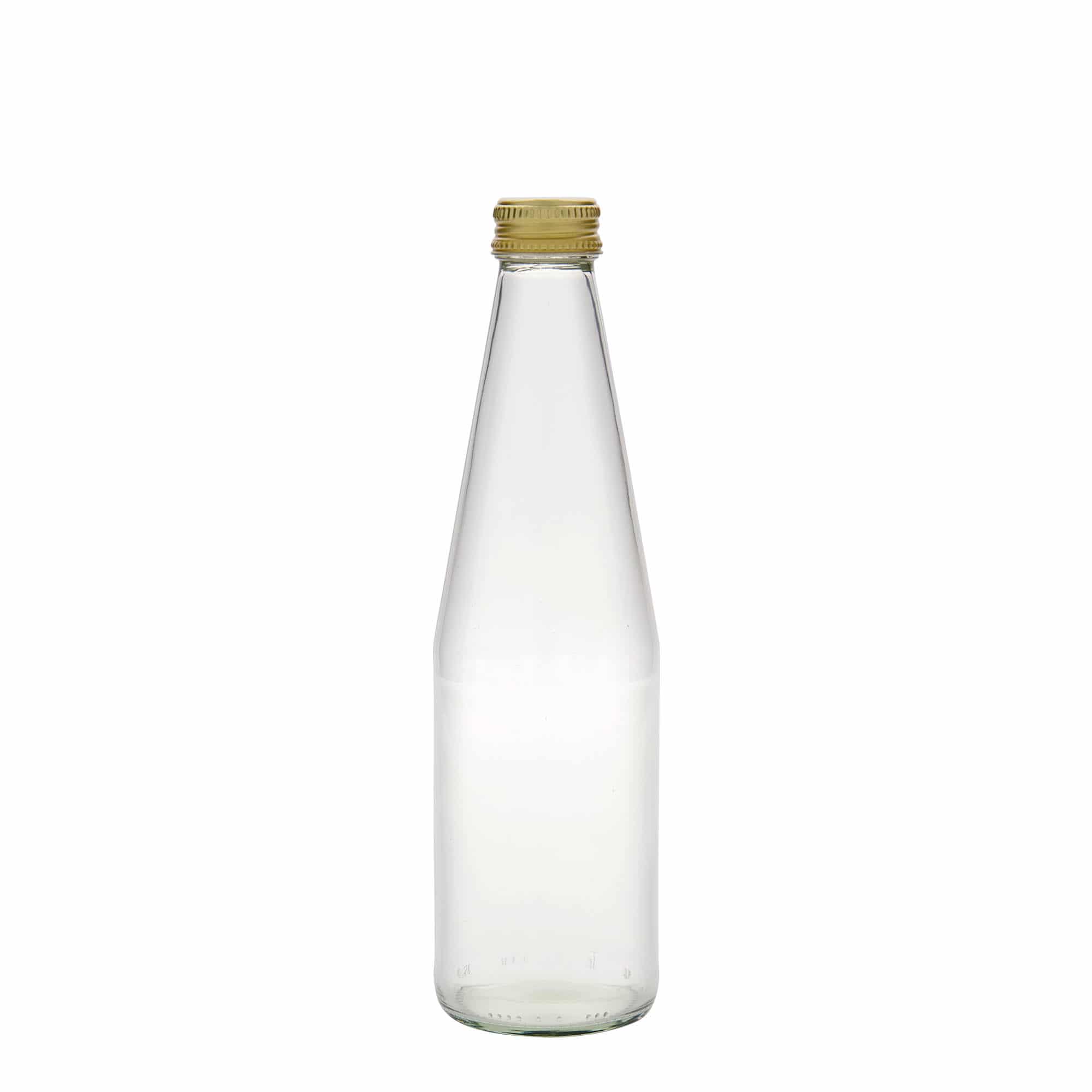 330 ml universaalipullo porkkananmuotoinen, lasia, suuaukko: PP 28