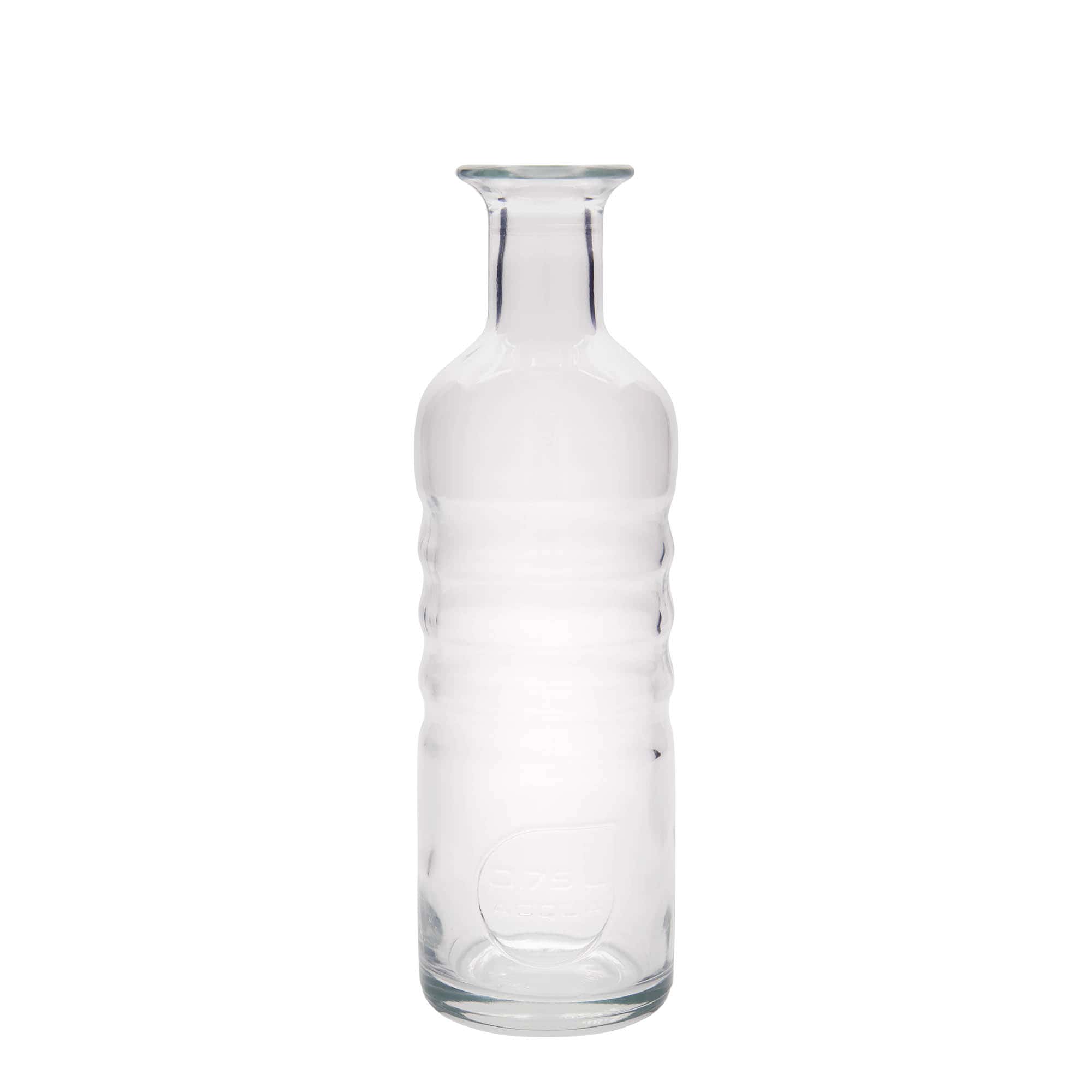 750 ml lasipullo ”Optima Acqua”, suuaukko: korkki