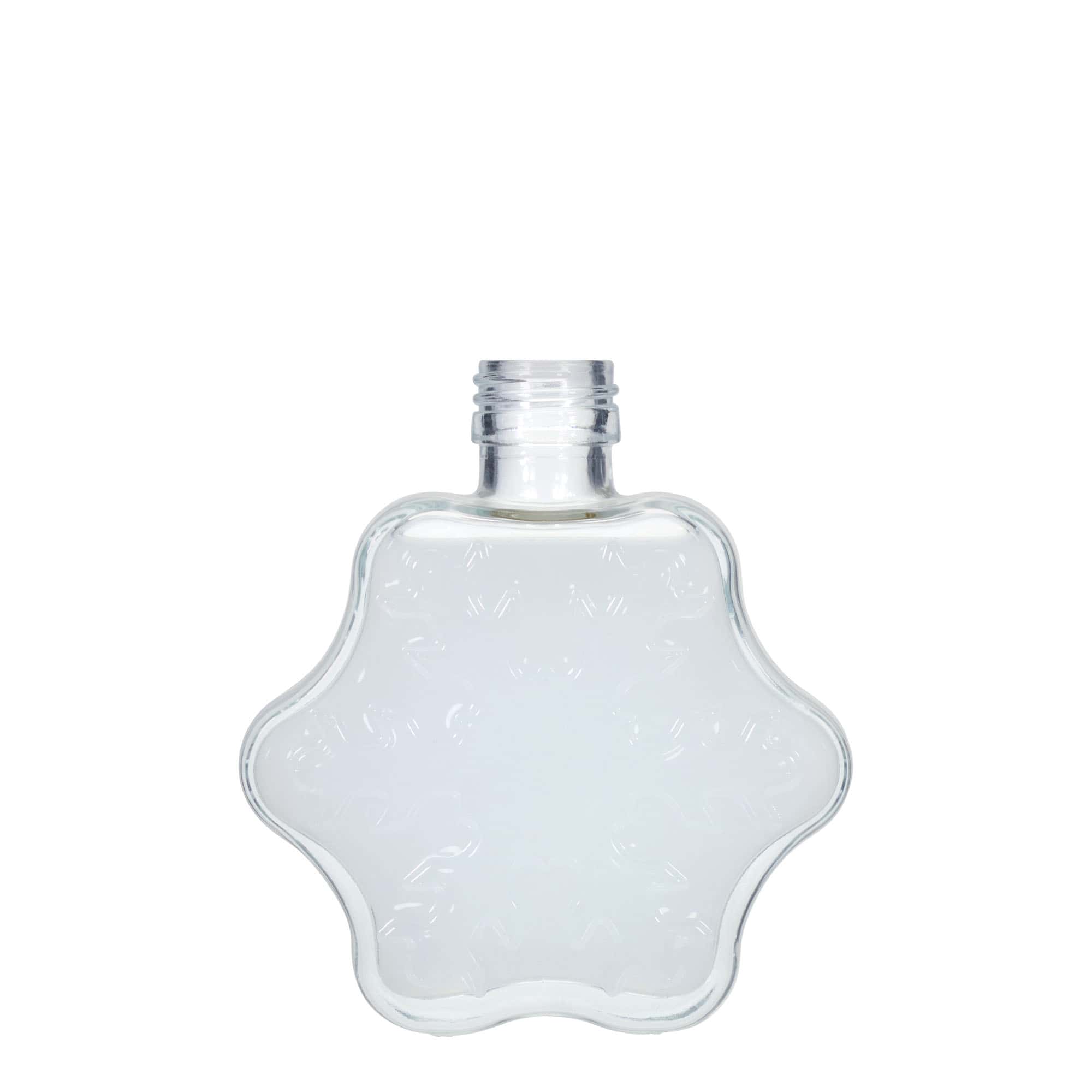 200 ml lasipullo 'Schneeflocke', suu: PP 28