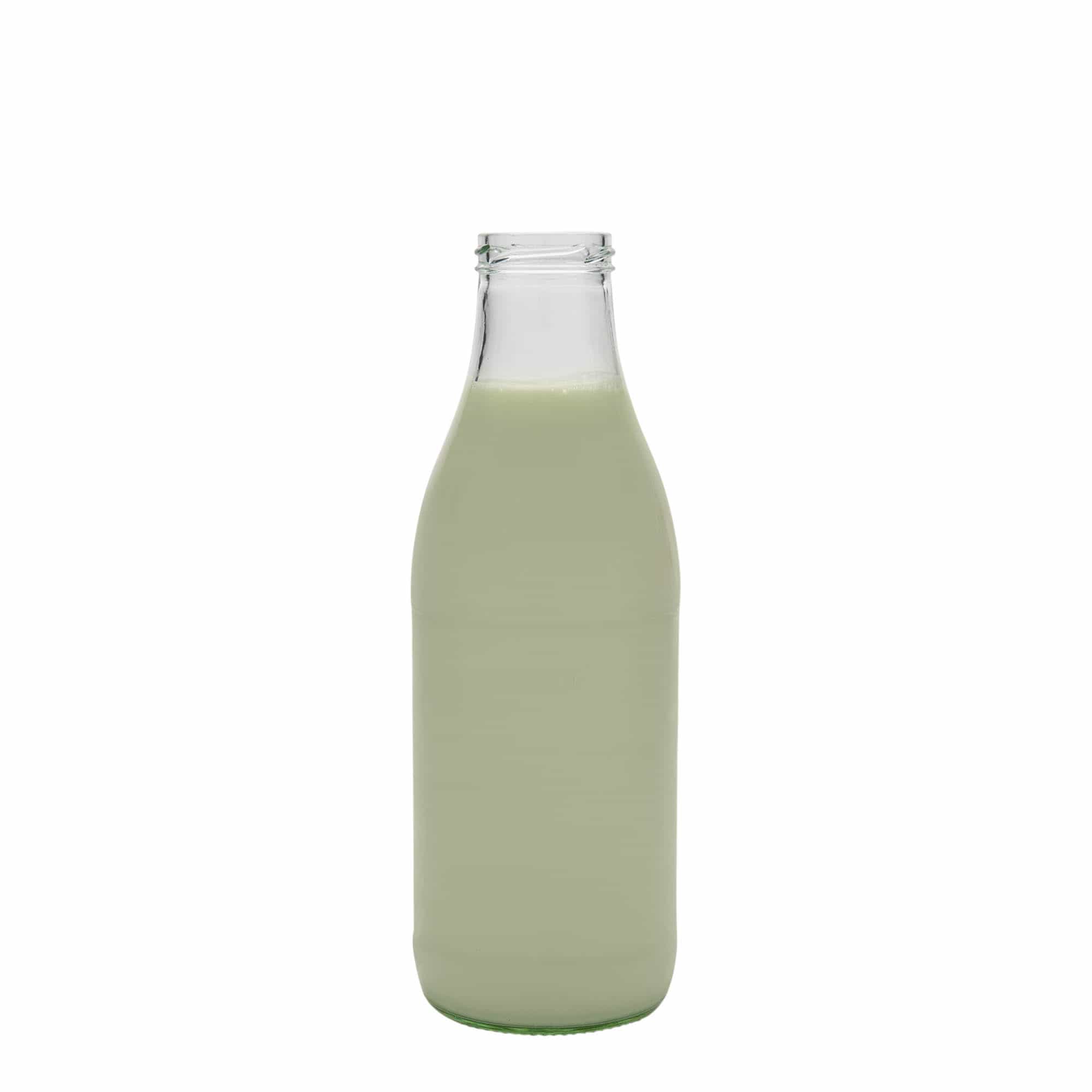 1 000 ml Lorenzo-pullo leveällä kaulalla, suuaukko: Twist-off (TO 48)