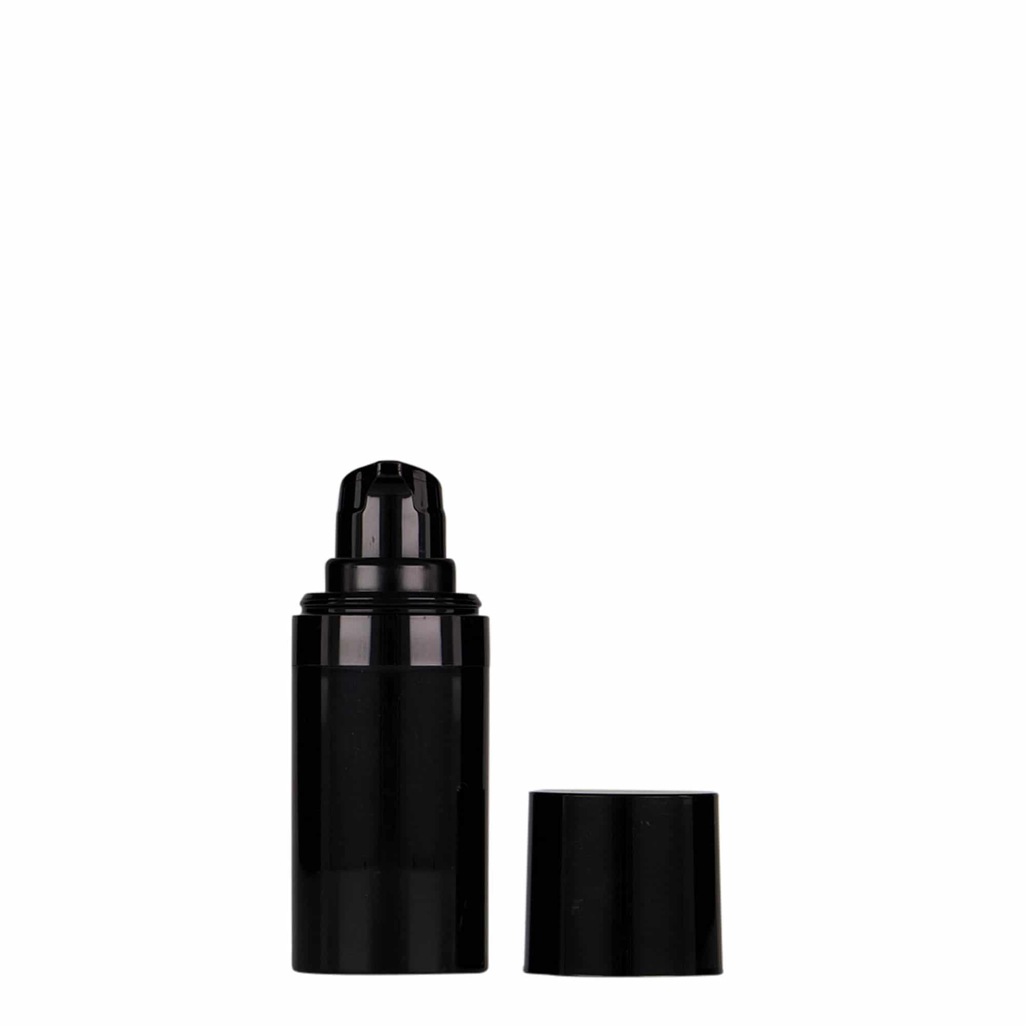 15 ml Airless-annostelija 'Micro', PP-muovi, musta