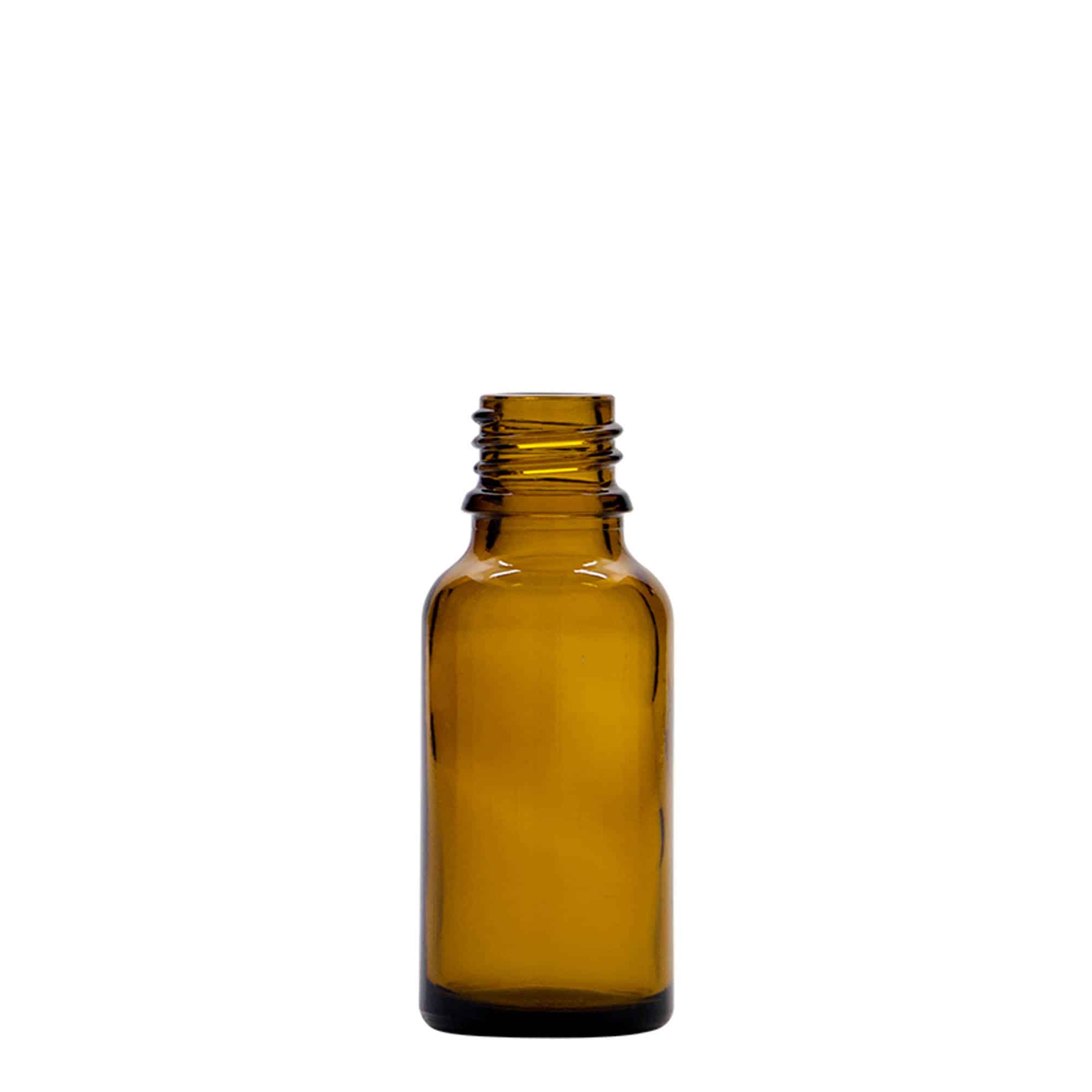 20 ml pipettipullo lääke, lasi, ruskea, suu: DIN 18 20 ml pipettipullo lääke, lasi, ruskea, suu: DIN 18