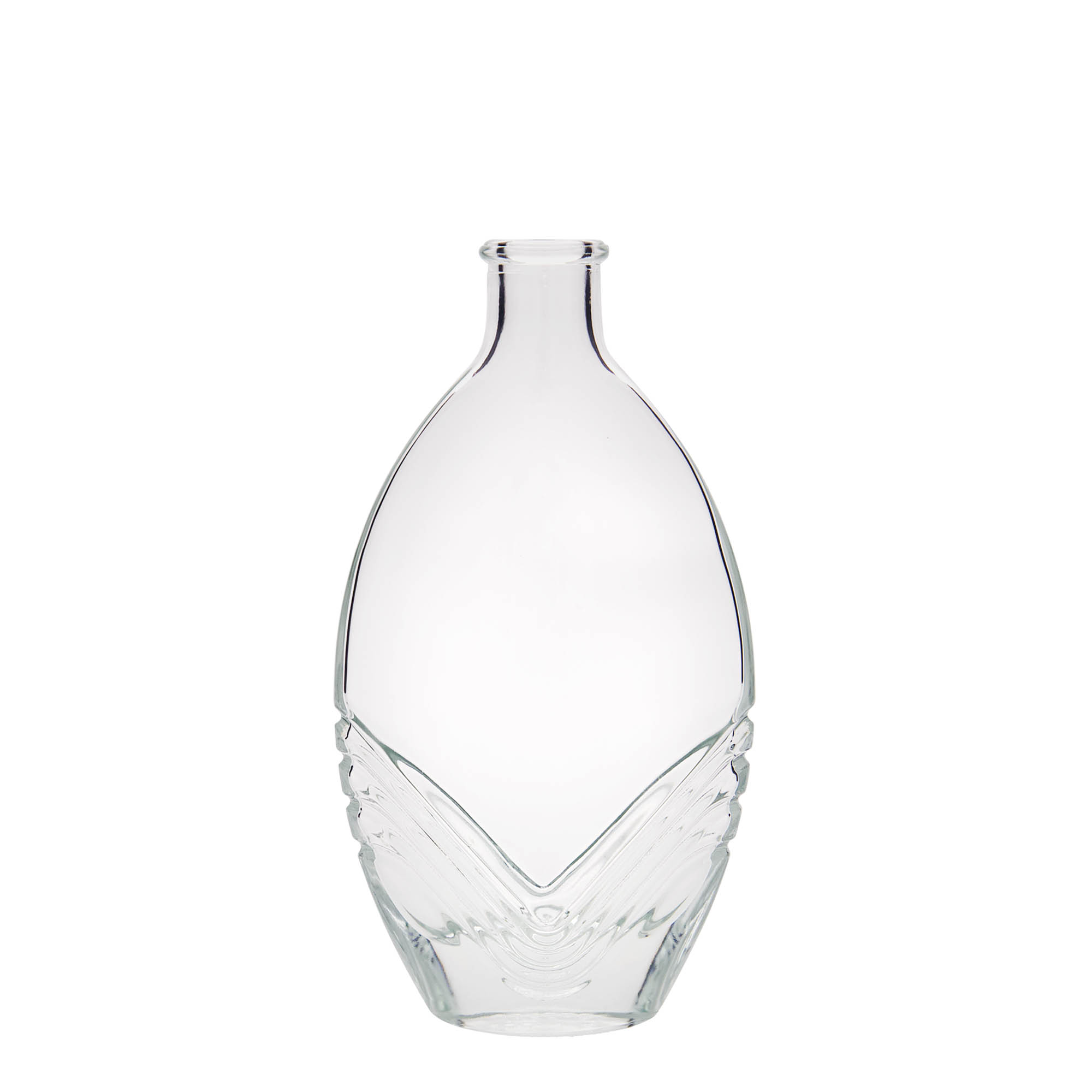 200 ml lasipullo ”Florence”, soikea, suuaukko: korkki