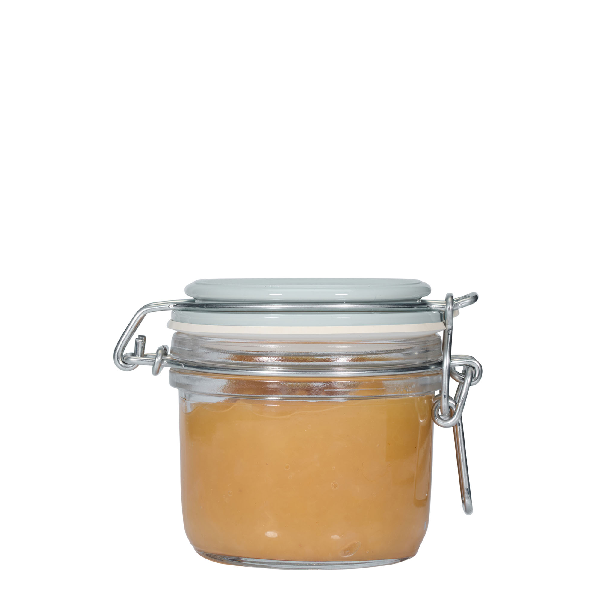 200 ml langallinen lasipurkki 'Fido', sininen, suuaukko: langallinen suljin