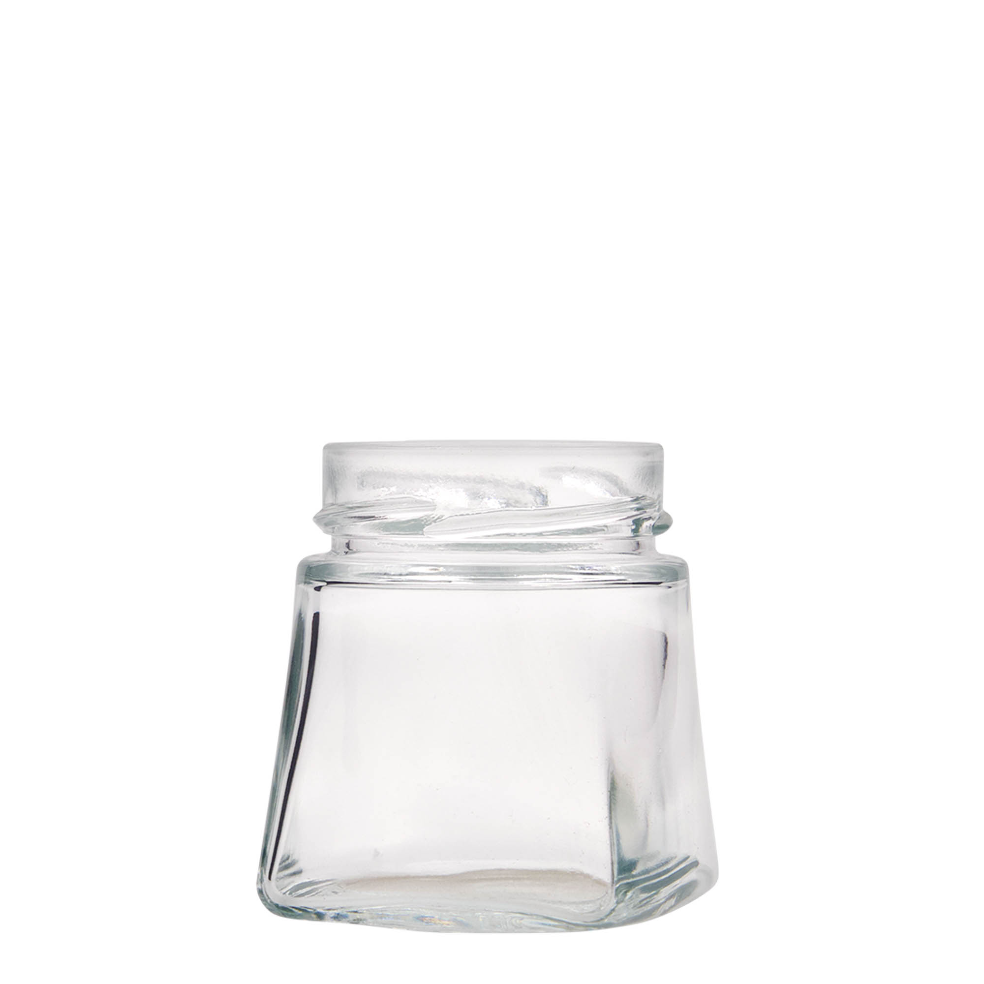 212 ml nelikulmainen lasi 'Luxor', suuaukko: Deept-Twist-Off (DTO 63)